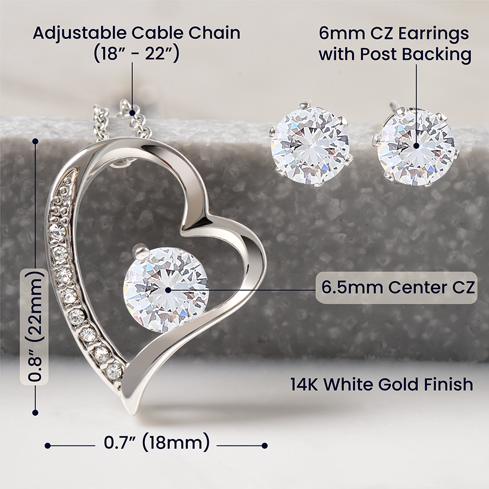 Forever Pairing – Forever Love Necklace & Earring Bundle