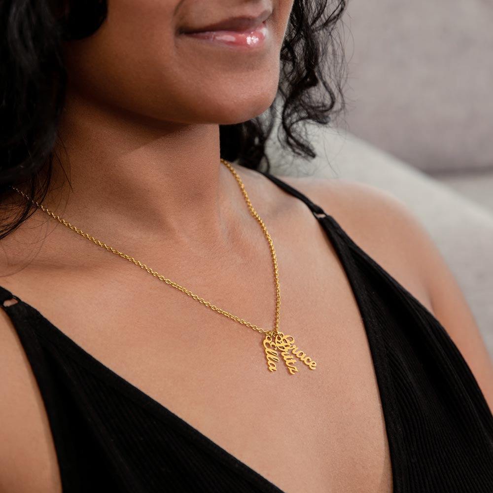 Every Name We Love – Multi Vertical Name Necklace