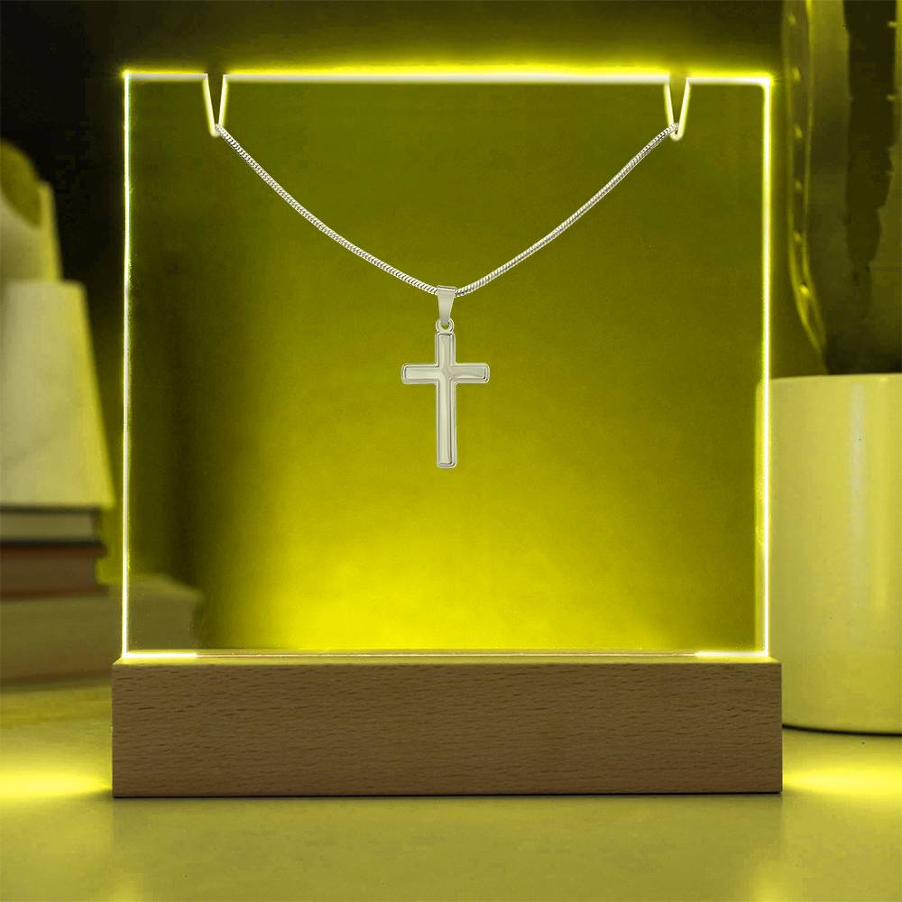 Faith Wrapped in Love – Acrylic & Cross Necklace Bundle