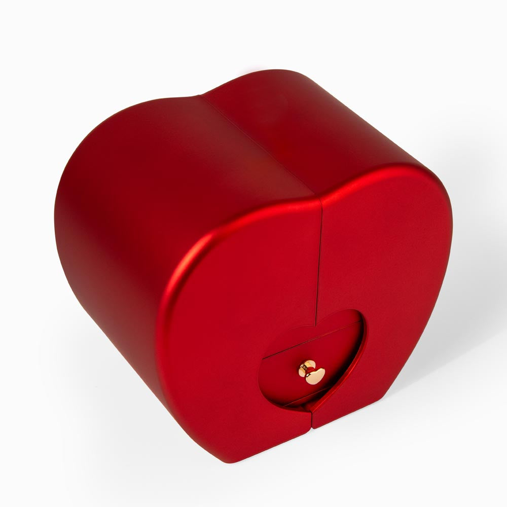 Tied With a Red Rose – Love Knot Red Heart Rose Box