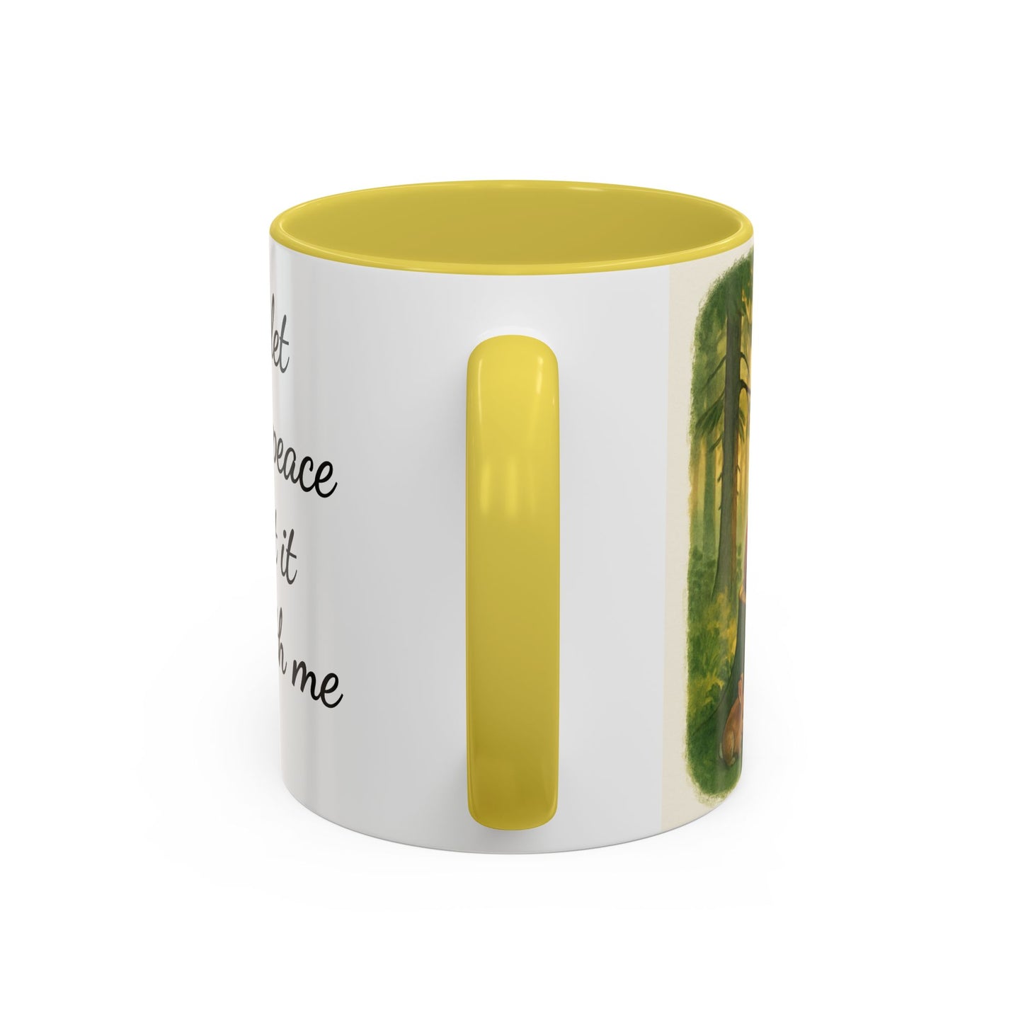 Inspirational Deer Mug — "Lord, let there be peace and let it begin with me"