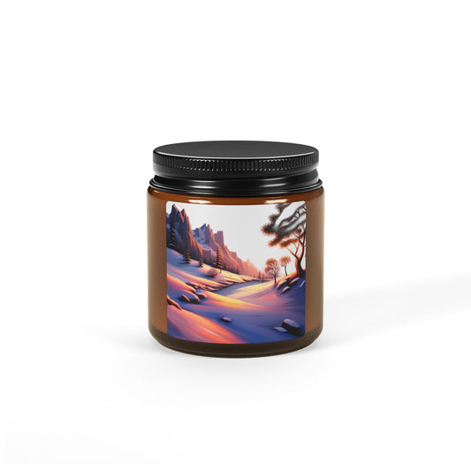 Personalize Serene Sunset Scented Soy Candle - Relaxing Aromas for Home Decor, Gifts for Her, Self-Care Items, Cozy Nights, Eco-Friendly