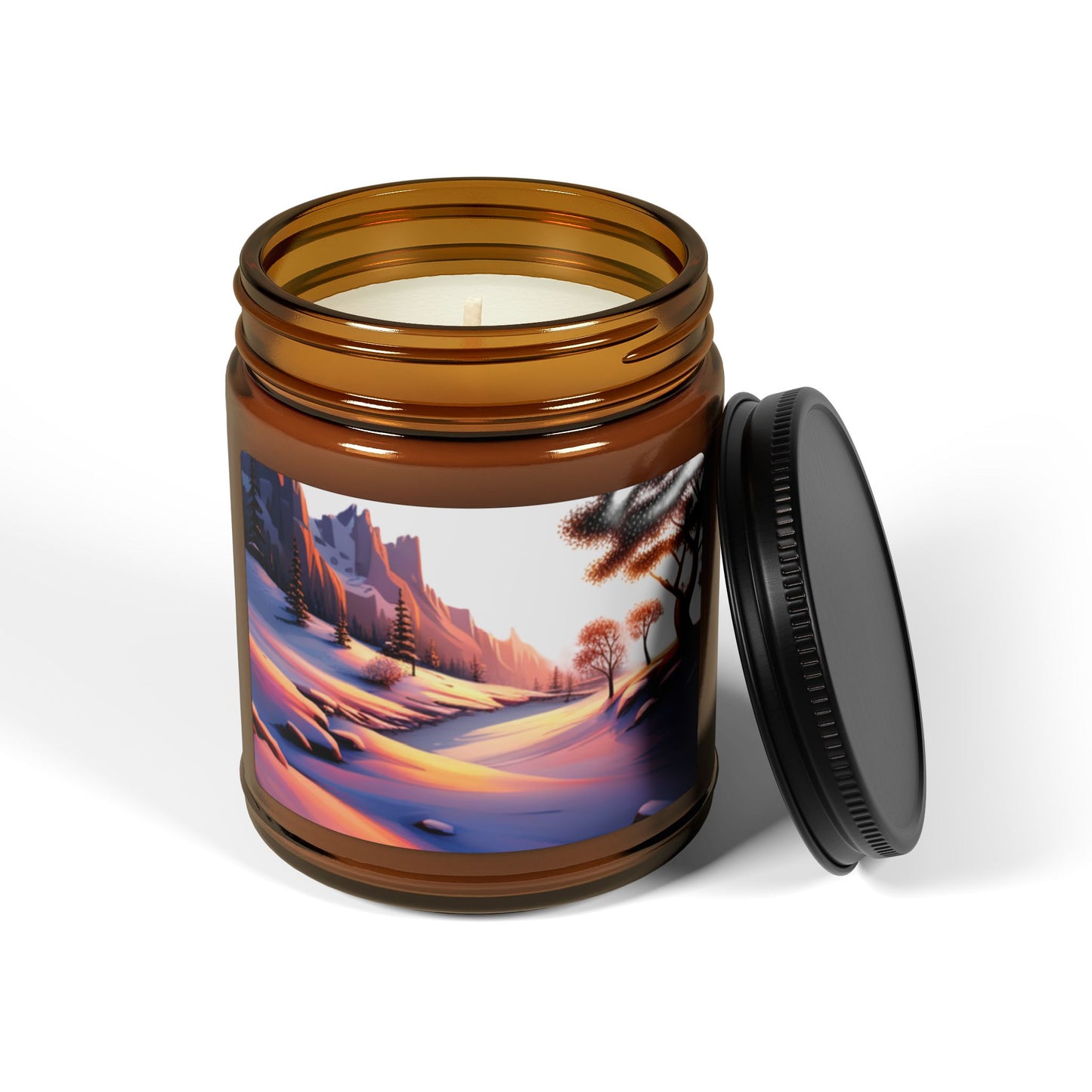 Personalize Serene Sunset Scented Soy Candle - Relaxing Aromas for Home Decor, Gifts for Her, Self-Care Items, Cozy Nights, Eco-Friendly
