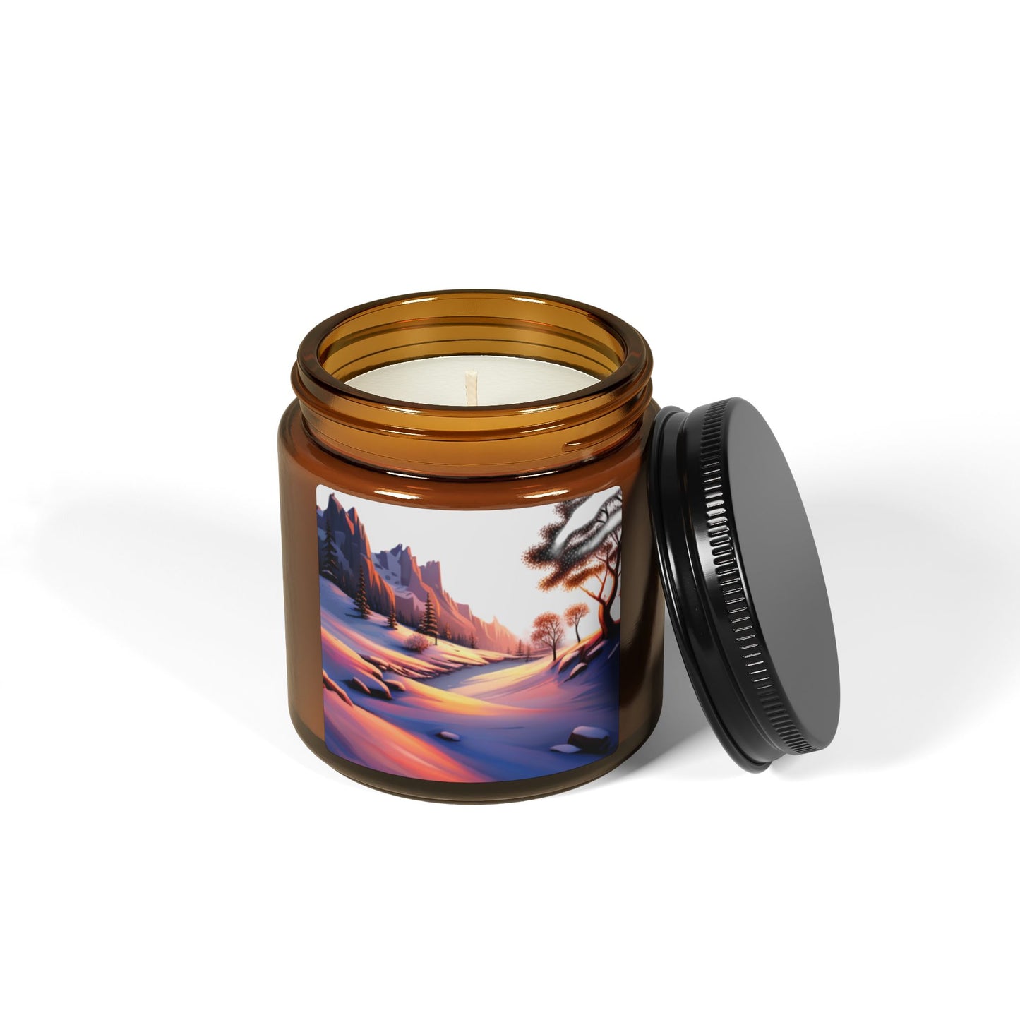Personalize Serene Sunset Scented Soy Candle - Relaxing Aromas for Home Decor, Gifts for Her, Self-Care Items, Cozy Nights, Eco-Friendly