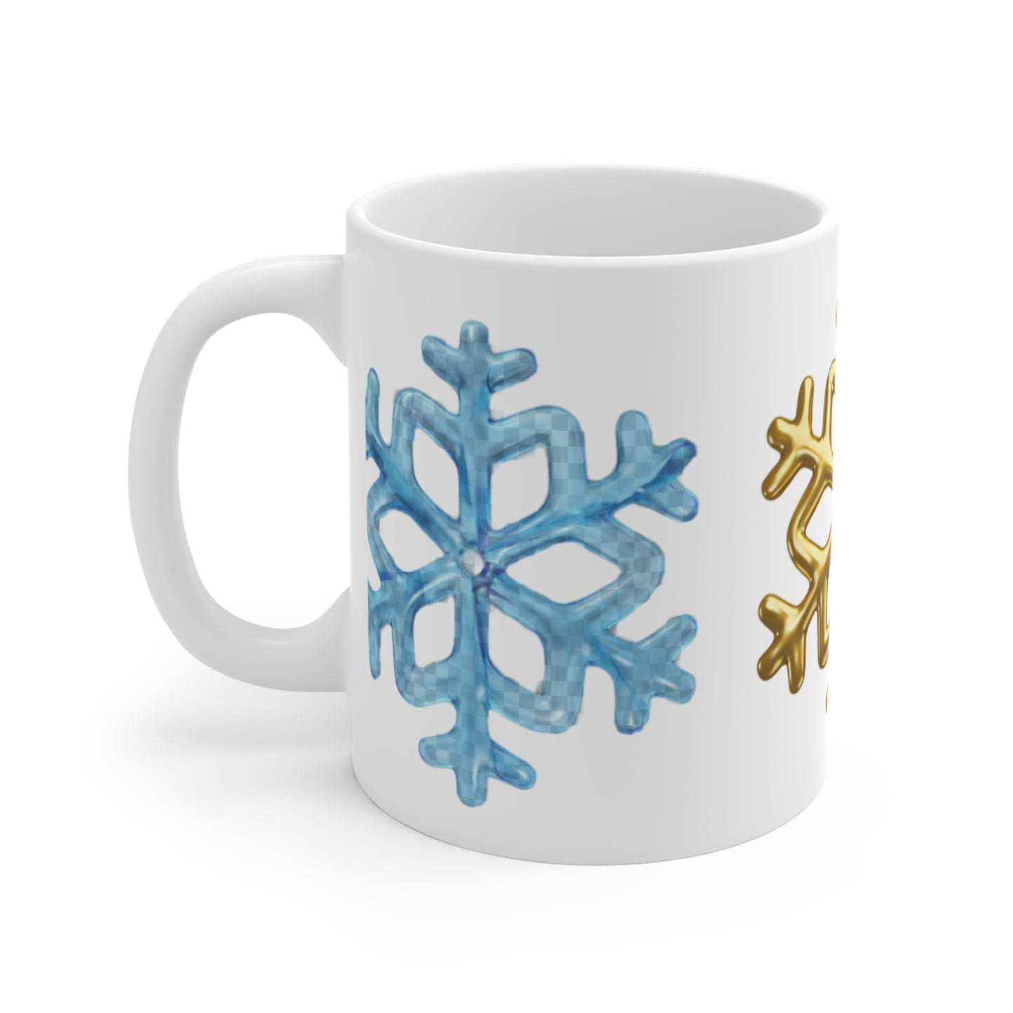 Happy Snowflakes Cheerful Wondeful gift for the Holidays Ceramic Mugs (11oz\15Fun, oz)