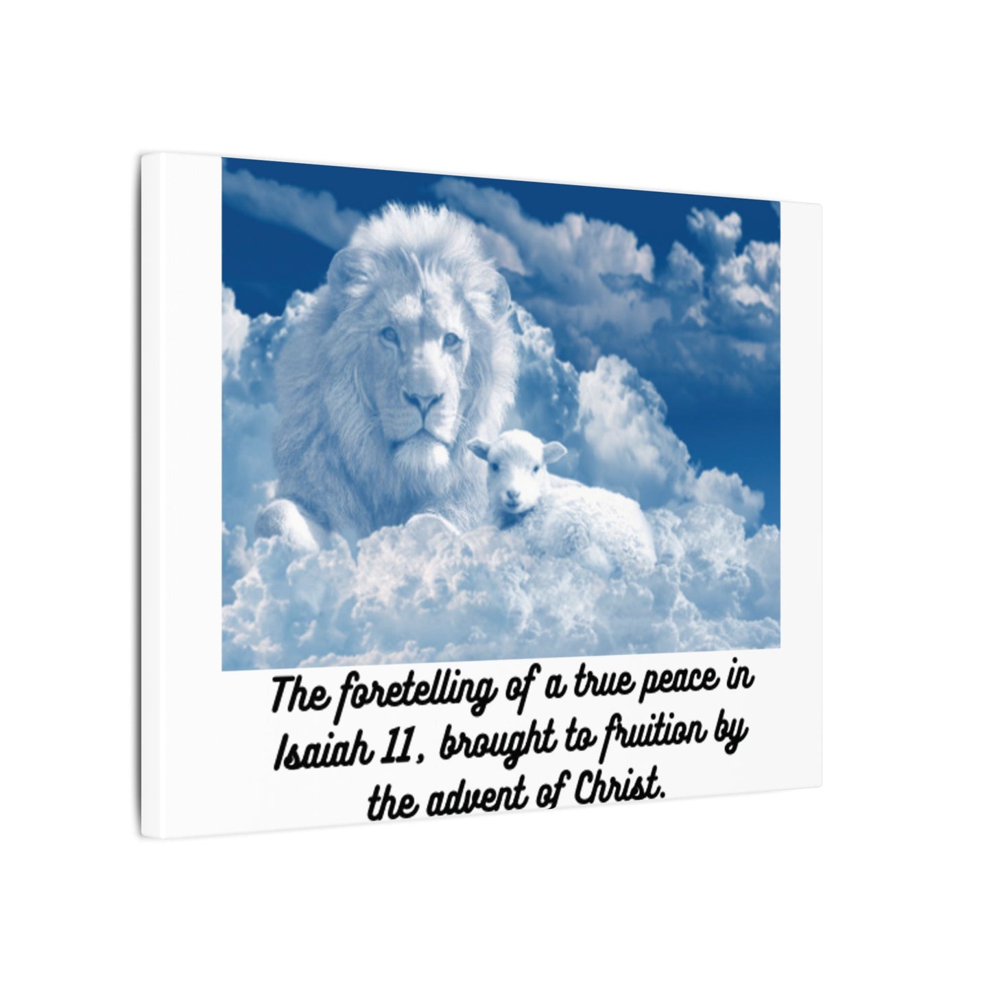 True Peace prophesied in Isaiah 11  Wall Hanging Heart felt, beautiful, hopeful image of God's true world peace  Inspiring Gift