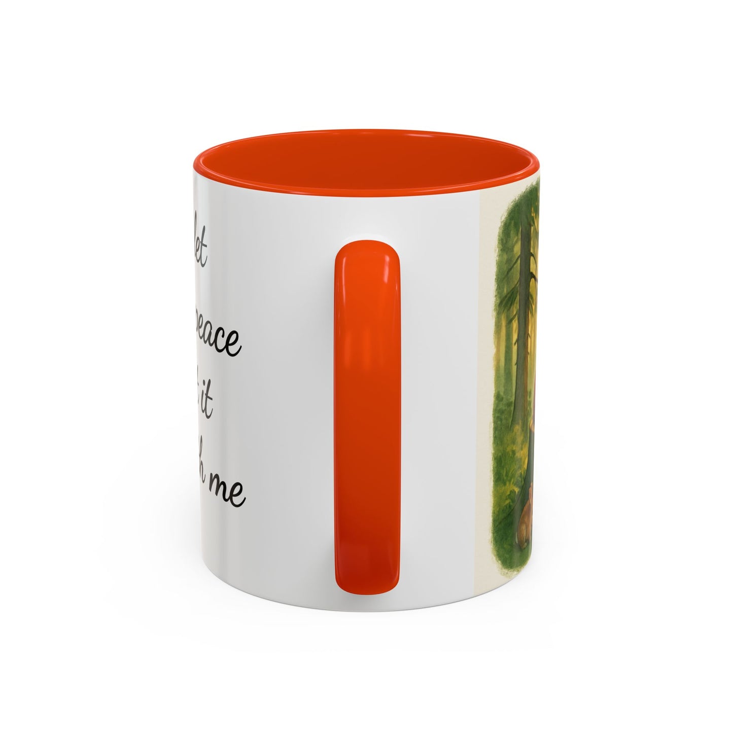 Inspirational Deer Mug — "Lord, let there be peace and let it begin with me"