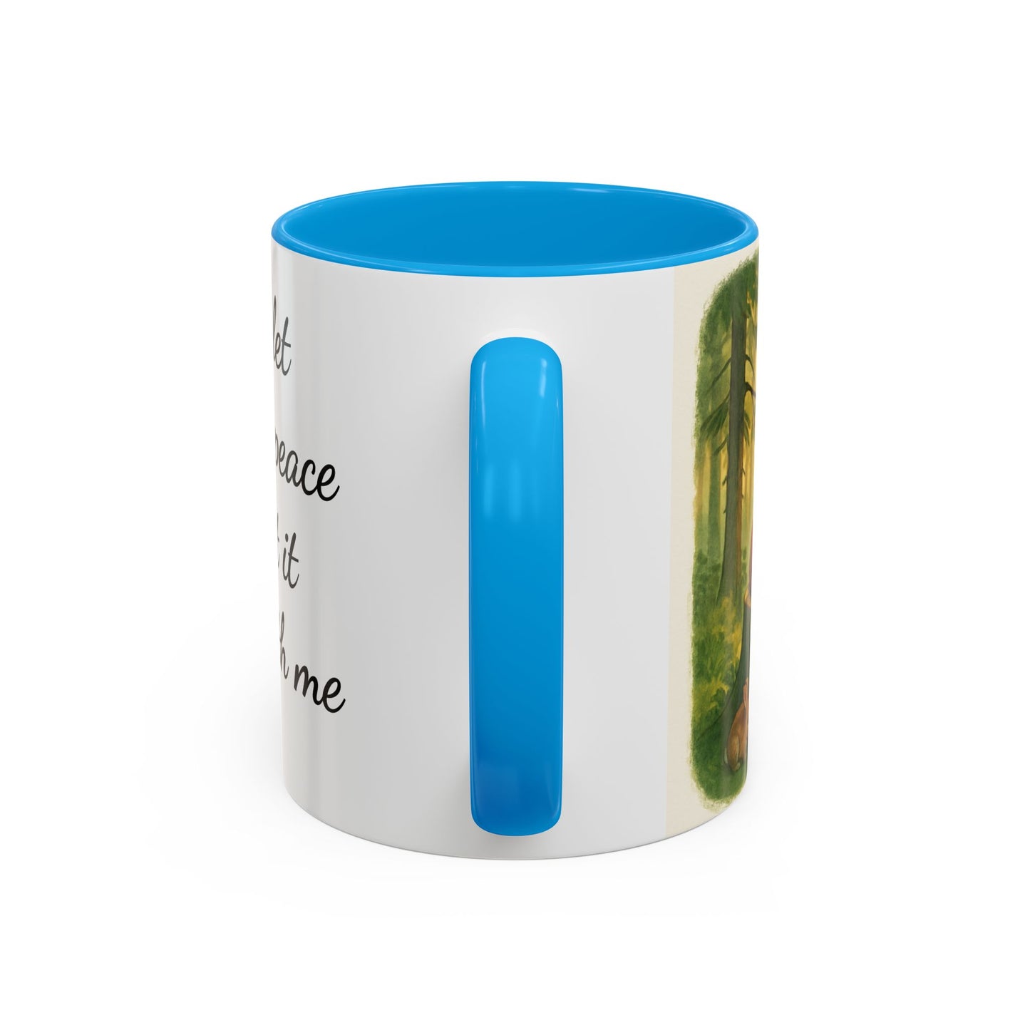 Inspirational Deer Mug — "Lord, let there be peace and let it begin with me"