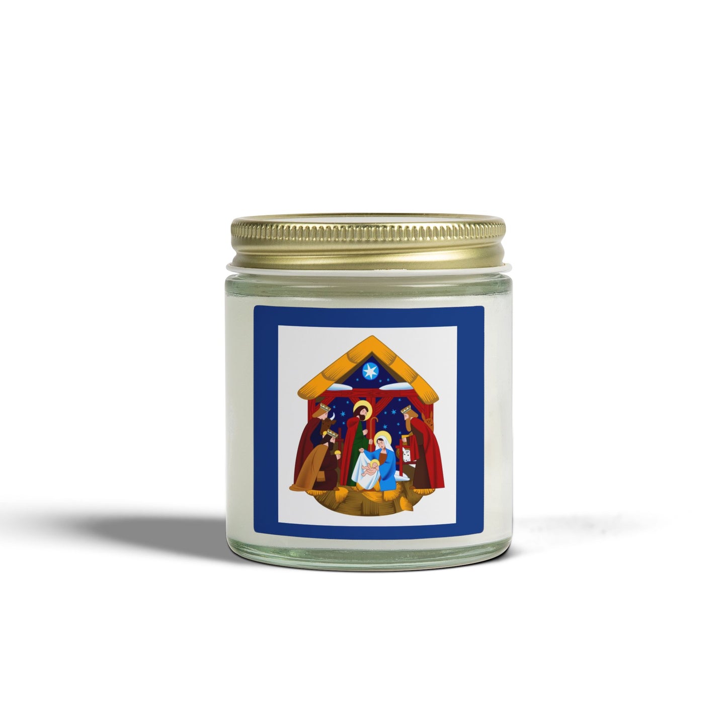 Personalizable Nativity Scene Scented Candles, Cozy Home Decor, Holiday Gift, Aromatherapy, Christmas, Spiritual Healing, Unique Candles