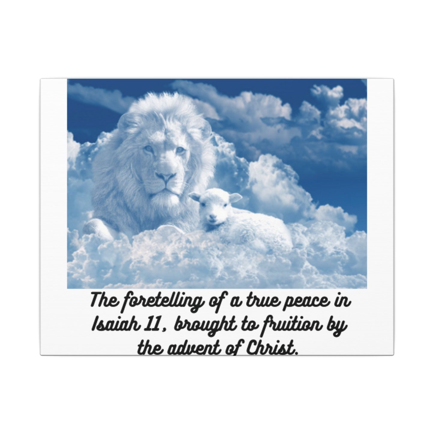 True Peace prophesied in Isaiah 11  Wall Hanging Heart felt, beautiful, hopeful image of God's true world peace  Inspiring Gift