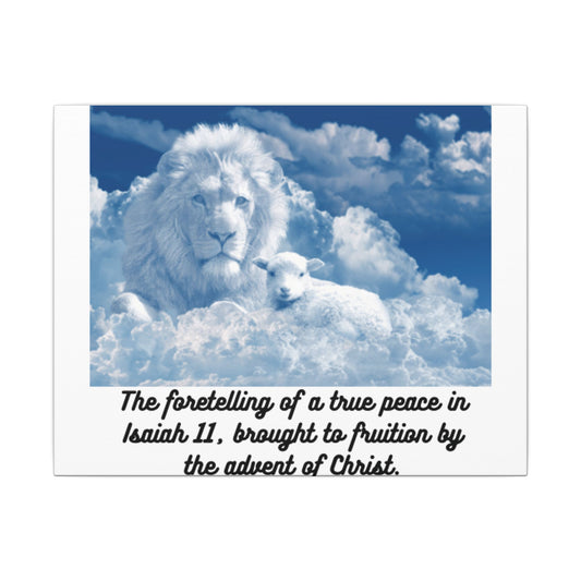 True Peace prophesied in Isaiah 11  Wall Hanging Heart felt, beautiful, hopeful image of God's true world peace  Inspiring Gift