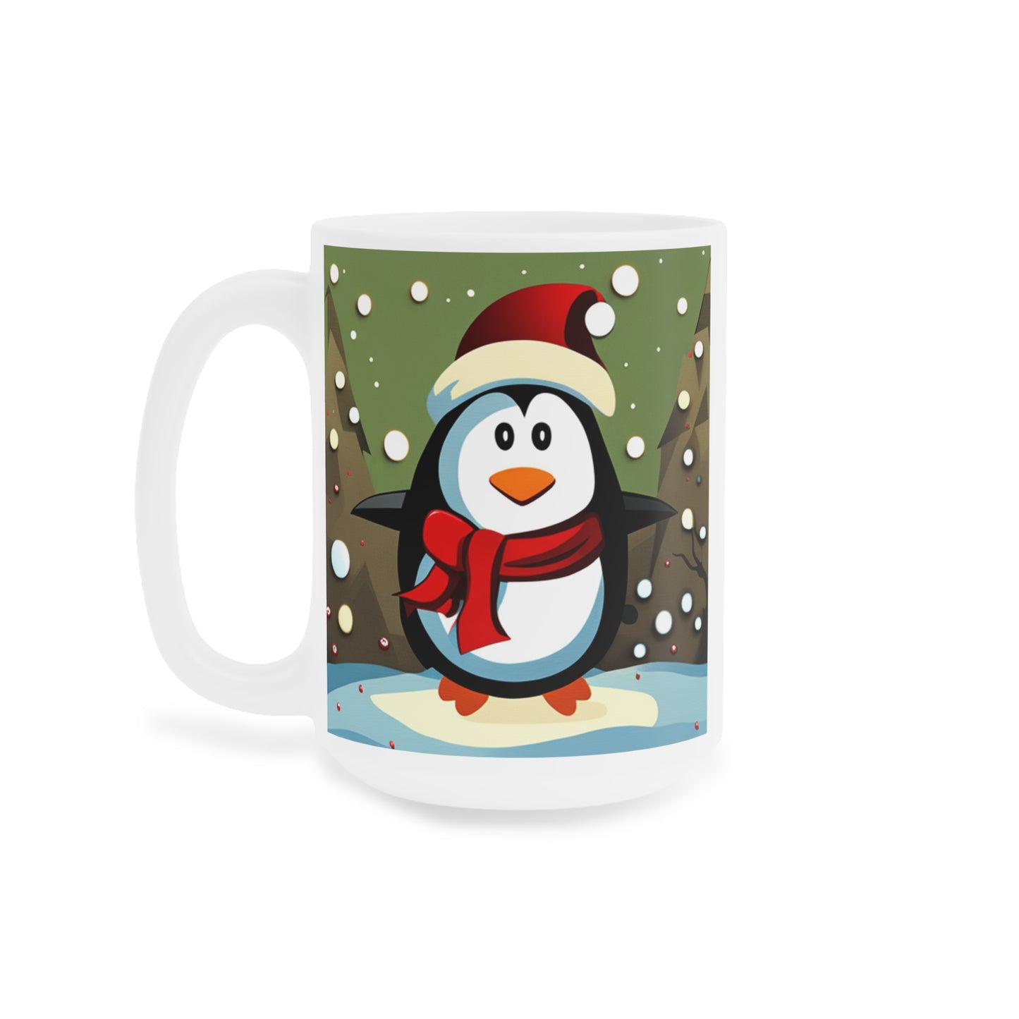 Fun, Loving, Happy Caring PenquinCeramic Mugs (11oz\15oz which brings joyful message