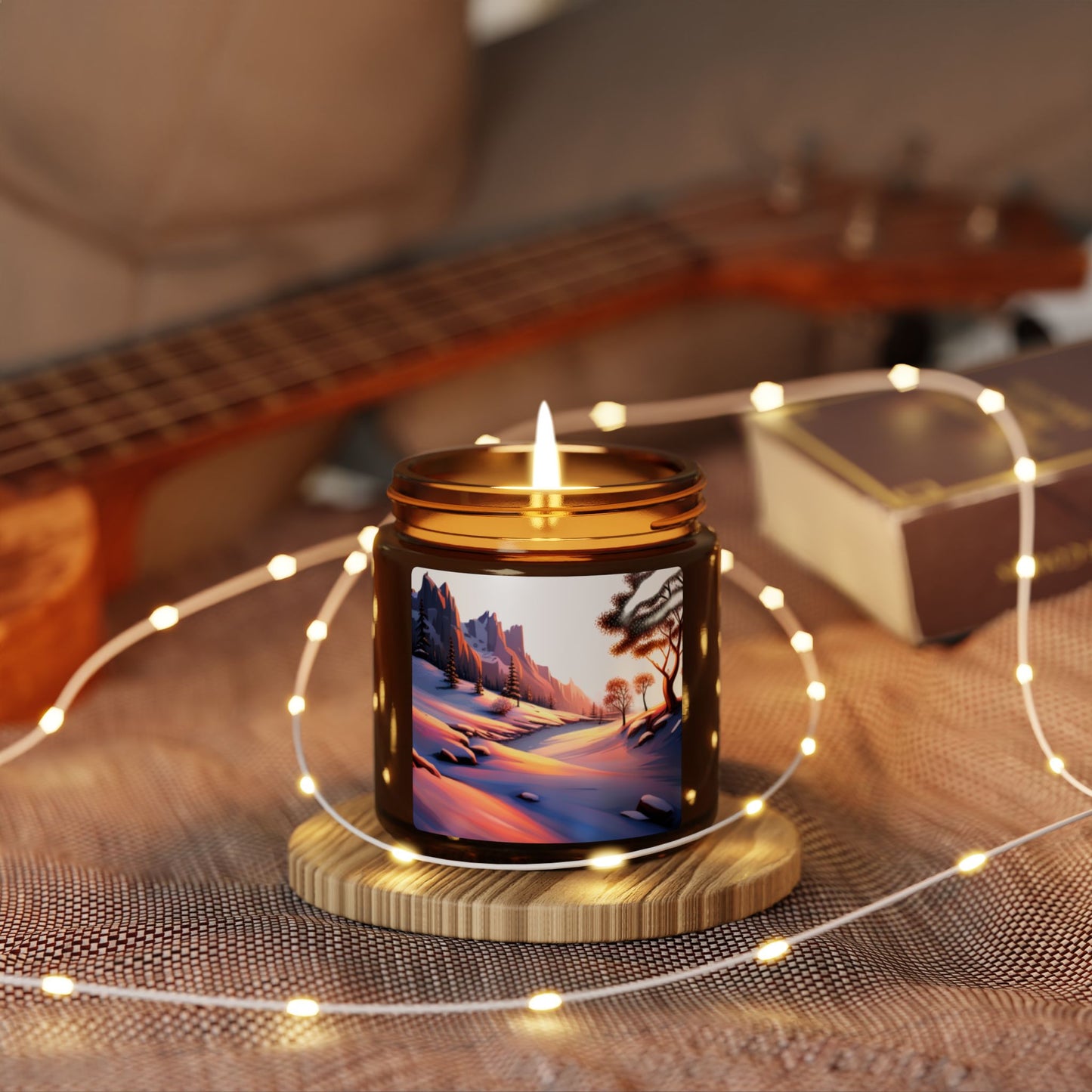 Personalize Serene Sunset Scented Soy Candle - Relaxing Aromas for Home Decor, Gifts for Her, Self-Care Items, Cozy Nights, Eco-Friendly