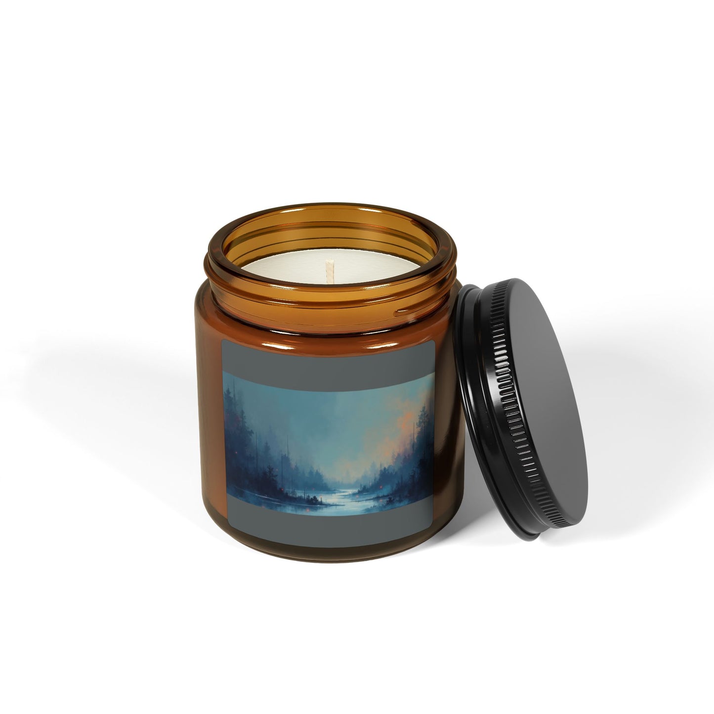 Relaxing Ambiance Scented Soy Candle - Multi-Size, Amber Jar, Aromatherapy Candle, Home Decor, Gift for Her, Self-Care