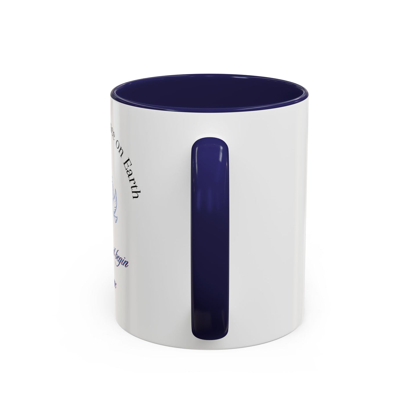 Inspirational, Reminding us of the need for Christ true peace Accent Coffee Mug, 11oz. Wonderful gift for self or a friend