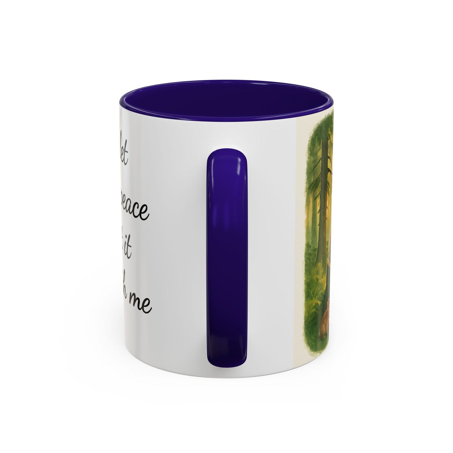 Inspirational Deer Mug — "Lord, let there be peace and let it begin with me"
