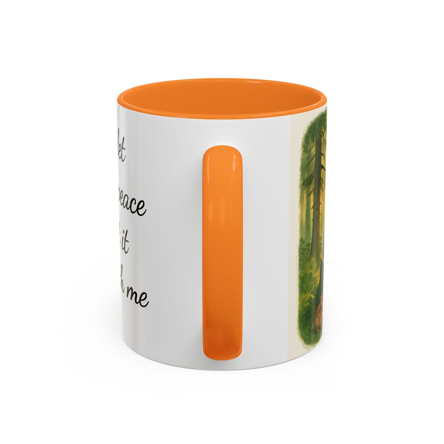 Inspirational Deer Mug — "Lord, let there be peace and let it begin with me"