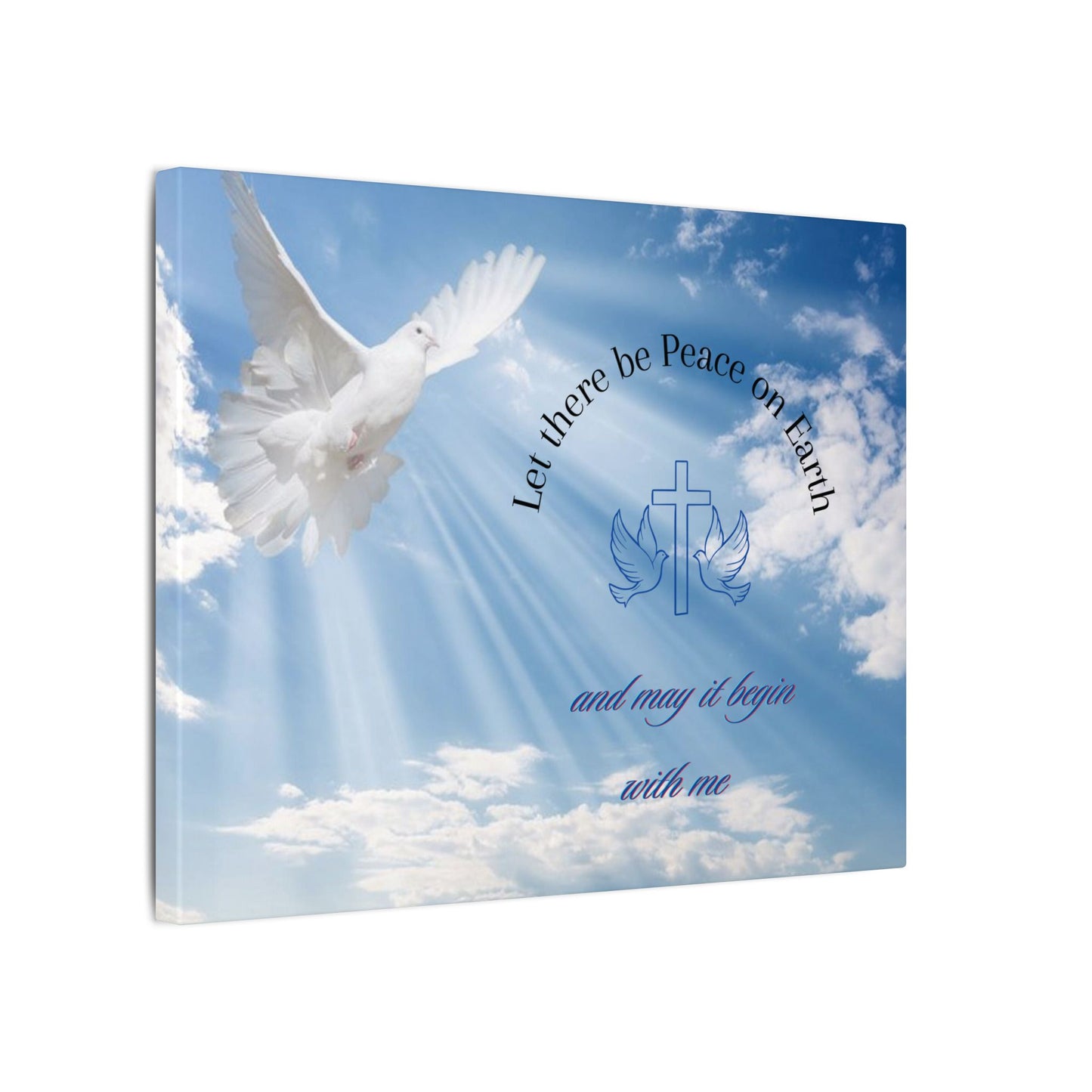 Prayers for Peace Knowing True Peace Shoud Begin with Me Wall Hanging.  Wonderful Gift or to Hang in your own Home