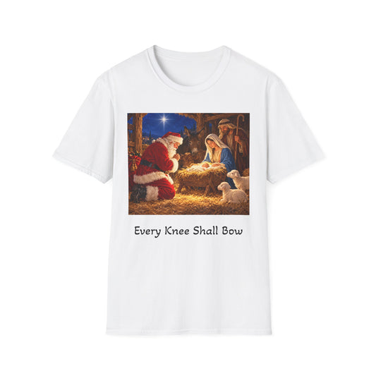 Every Knee Shall Bow Christmas Nativity T-Shirt