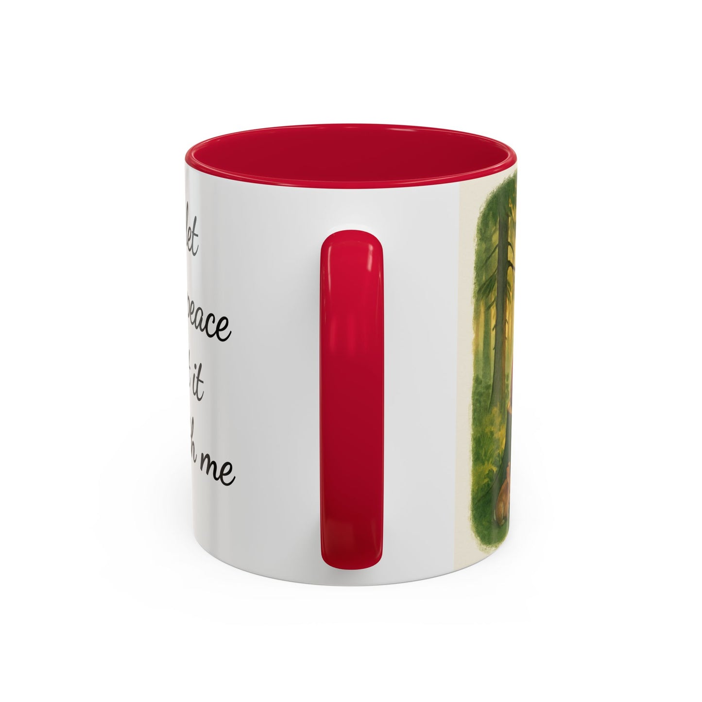 Inspirational Deer Mug — "Lord, let there be peace and let it begin with me"