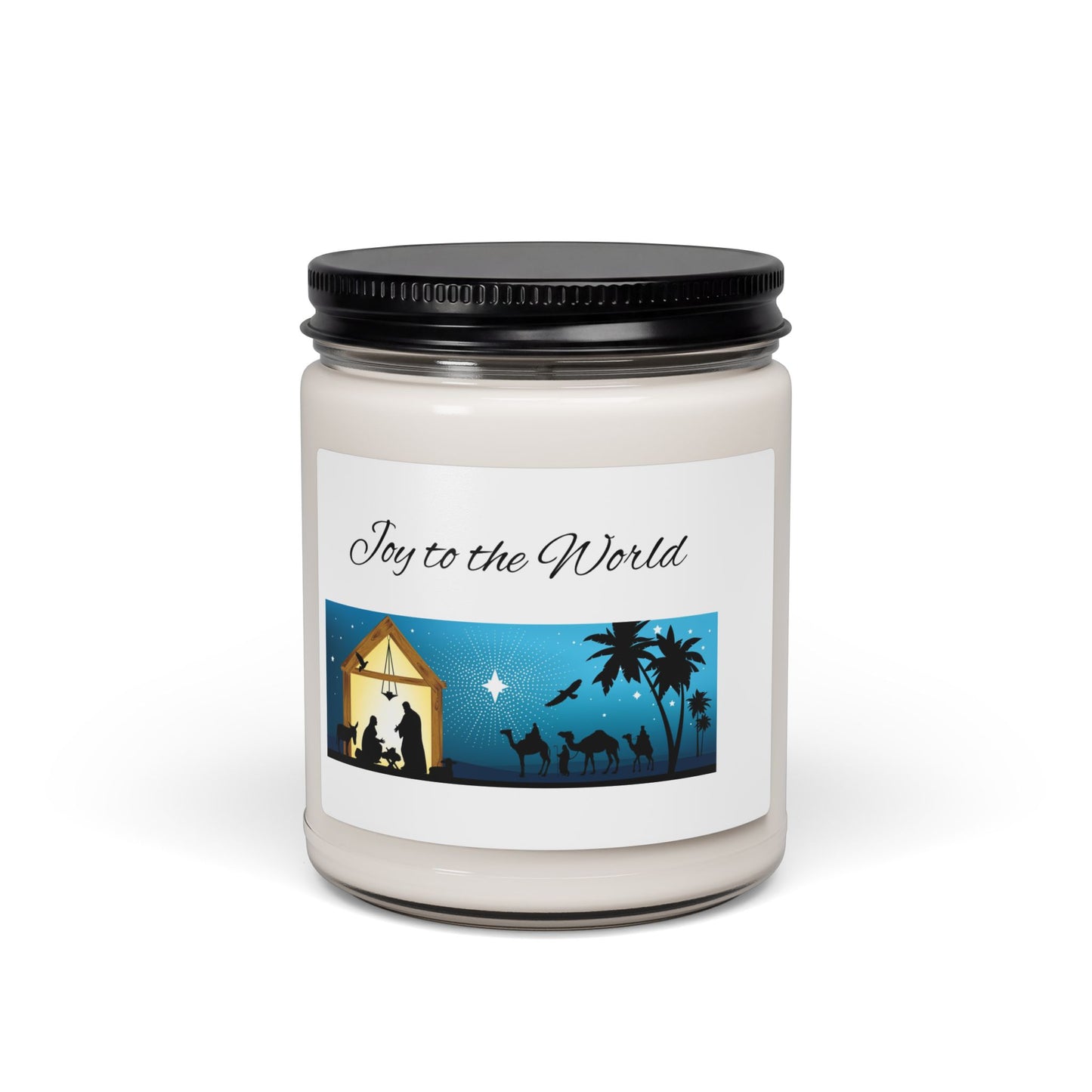 Joy to the World Scented Soy Candle | Holiday Gift, Home Decor, Aromatherapy, Relaxation, Christmas Decoration
