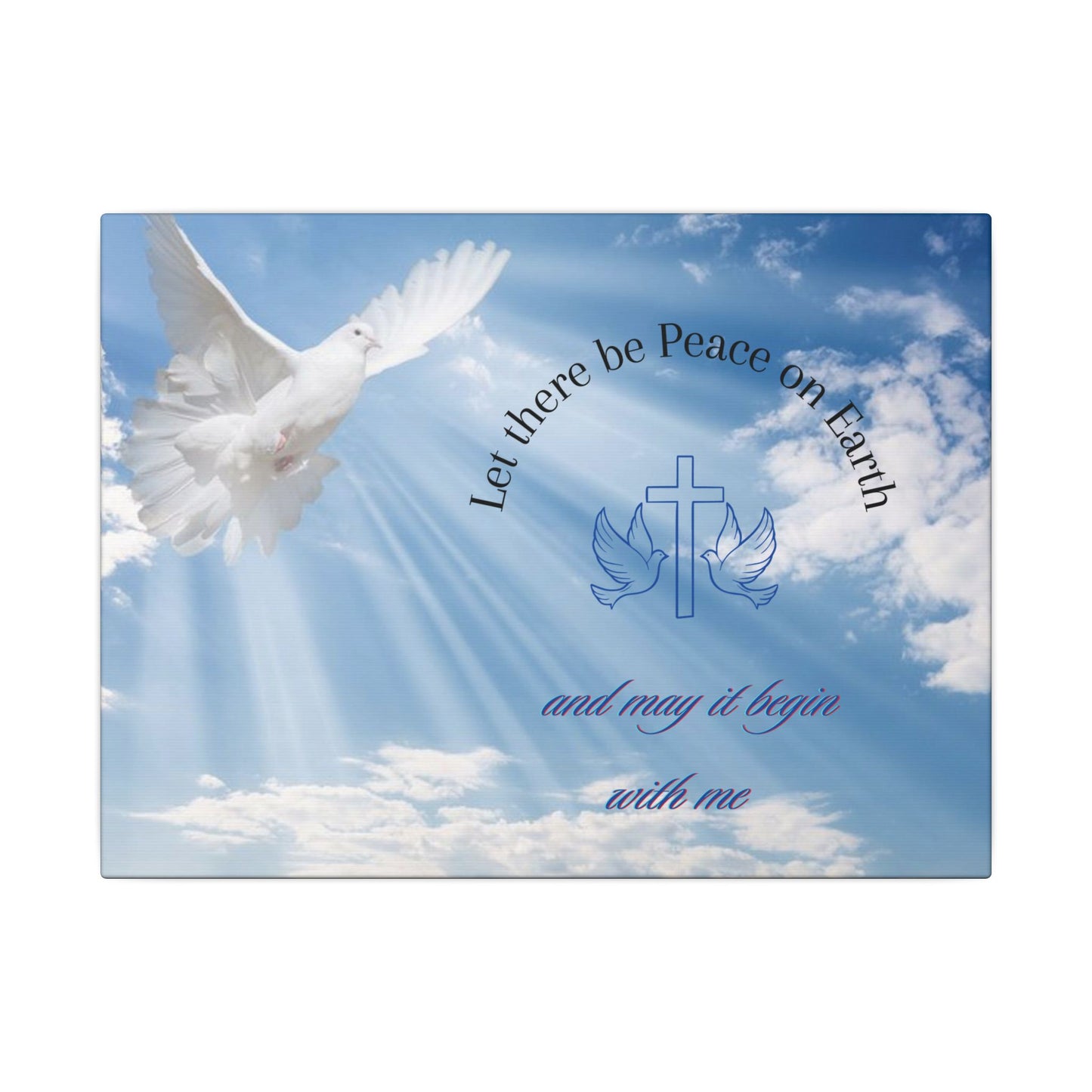 Prayers for Peace Knowing True Peace Shoud Begin with Me Wall Hanging.  Wonderful Gift or to Hang in your own Home