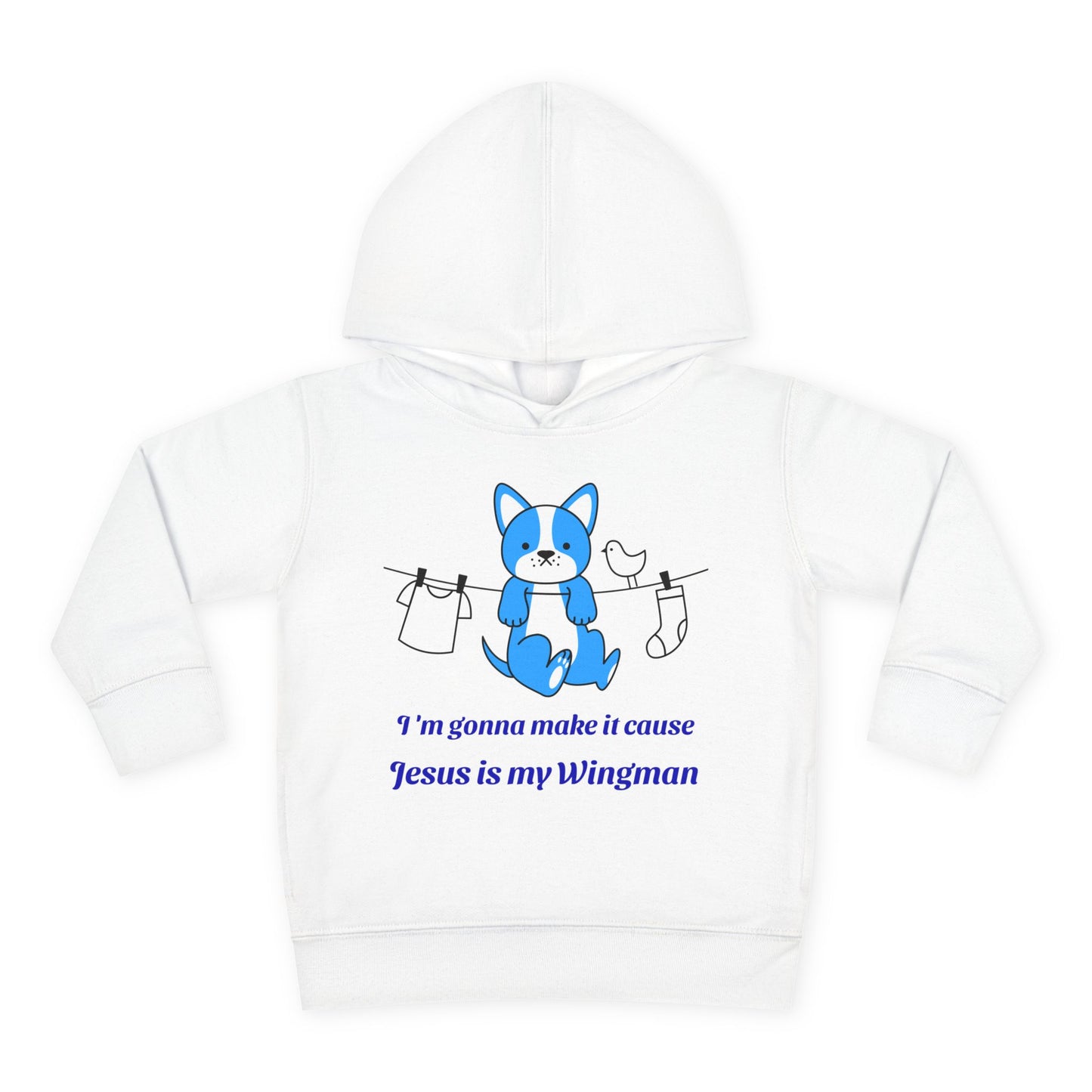 Jesus is my Wingman. Toddler Pullover Fleece Hoodie