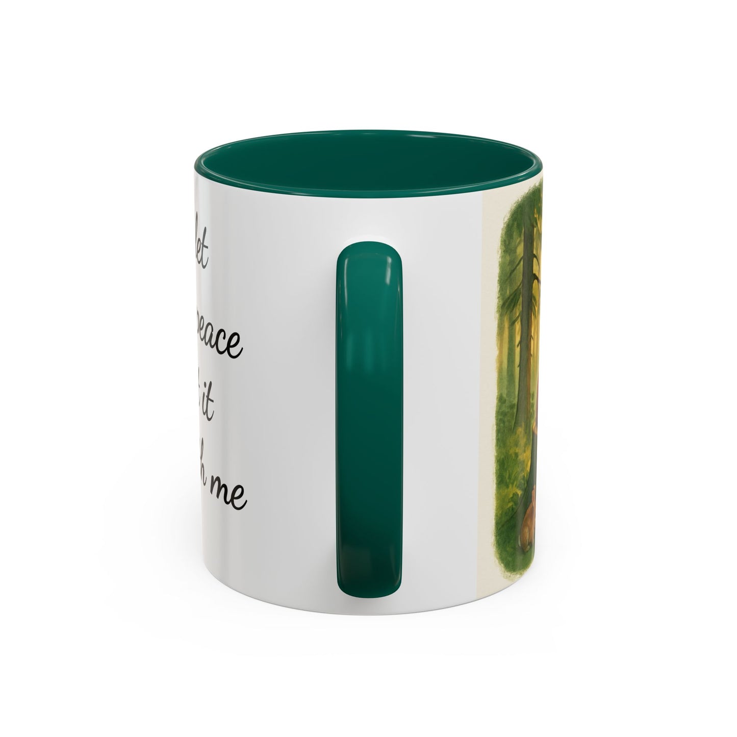 Inspirational Deer Mug — "Lord, let there be peace and let it begin with me"
