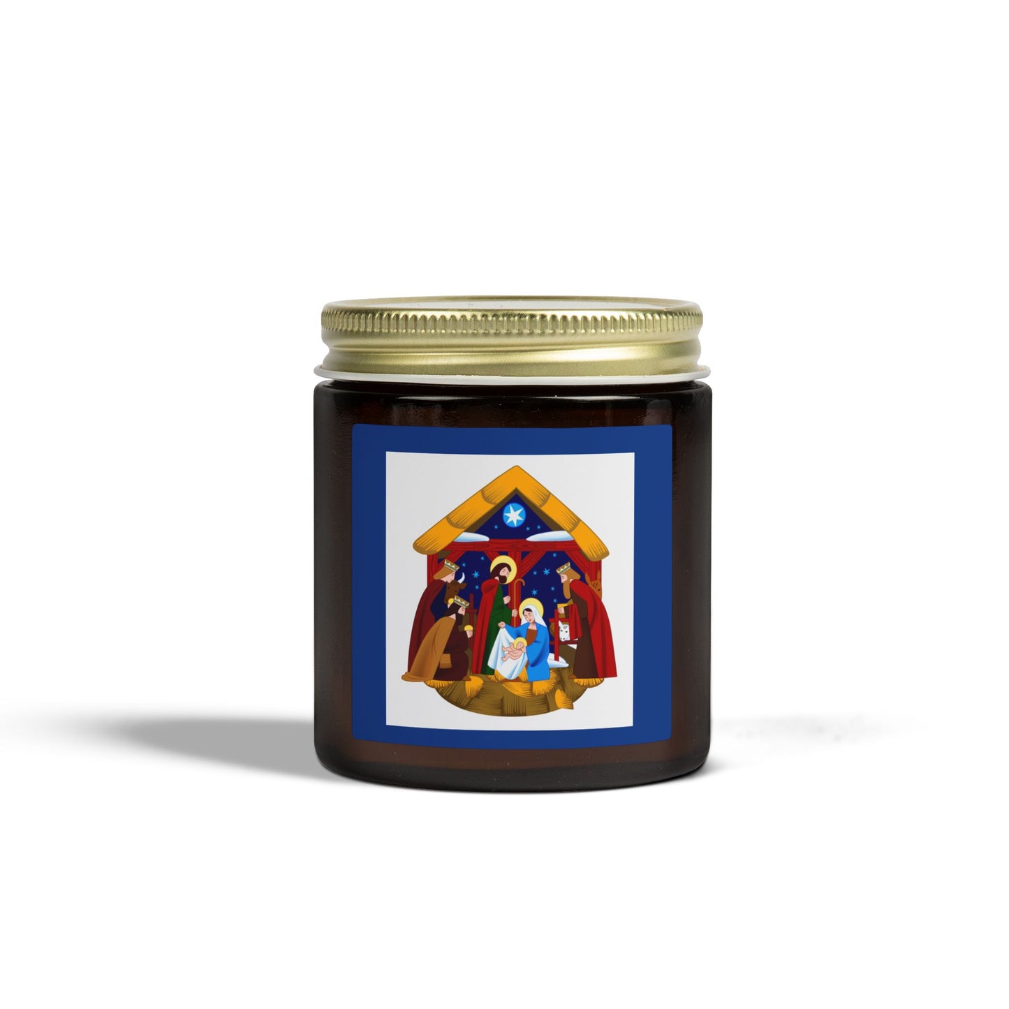 Personalizable Nativity Scene Scented Candles, Cozy Home Decor, Holiday Gift, Aromatherapy, Christmas, Spiritual Healing, Unique Candles