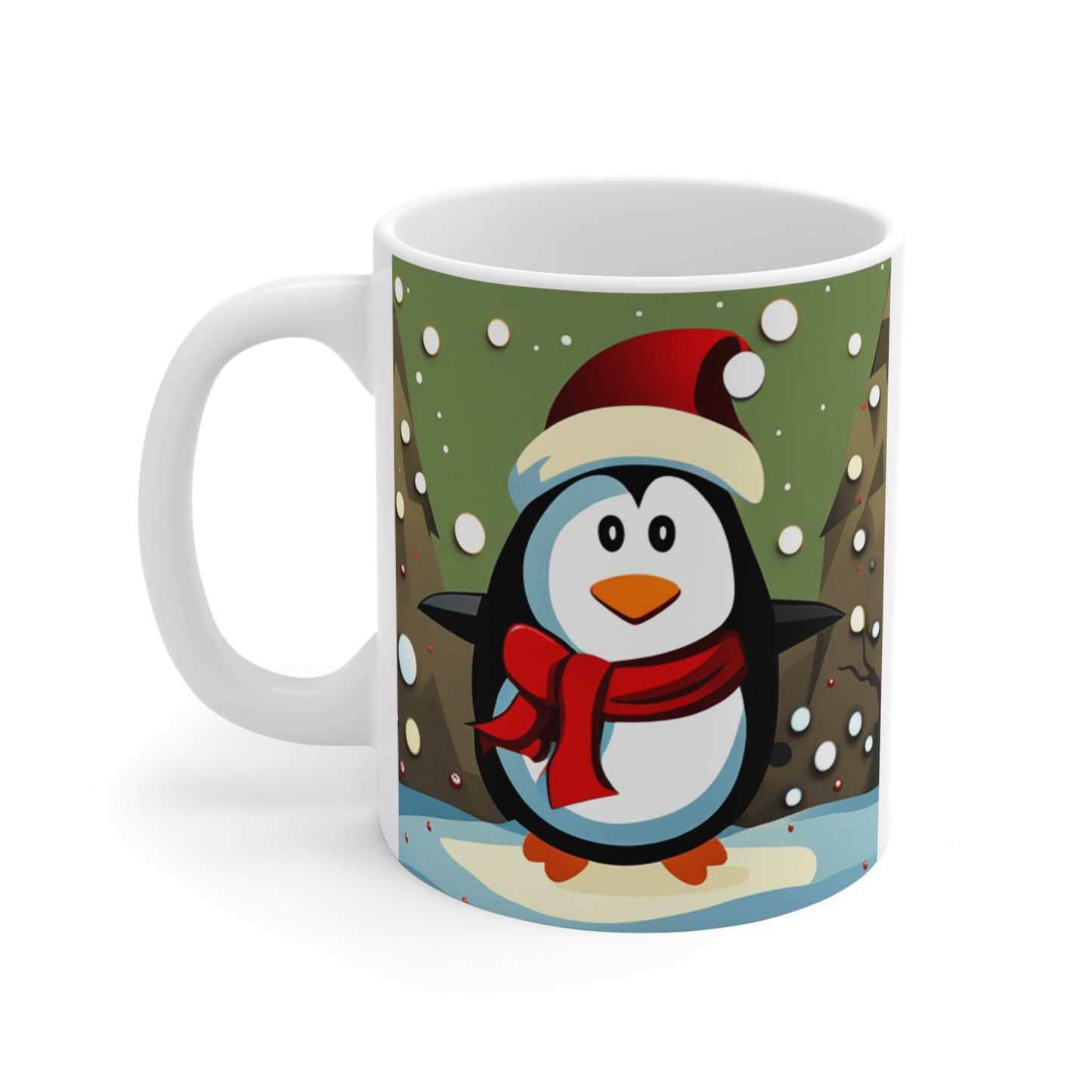 Fun, Loving, Happy Caring PenquinCeramic Mugs (11oz\15oz which brings joyful message