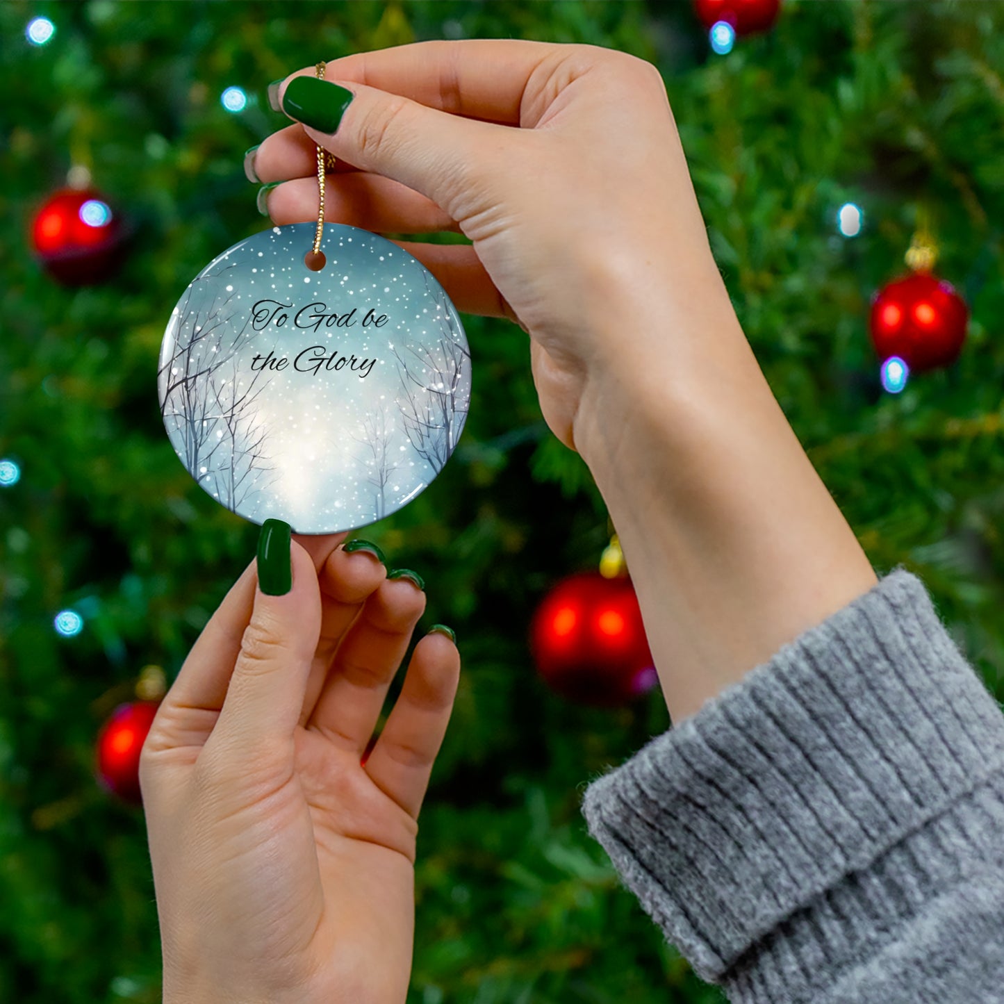 Ceramic Christmas Ornament Set, Beautiful Star Decoration for Holiday Gifting, Religious and Spiritual Home Decor, Meaningful Keepsake