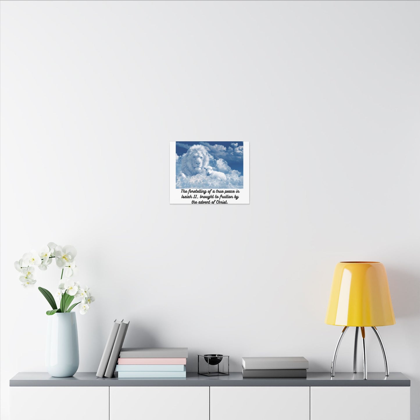 True Peace prophesied in Isaiah 11  Wall Hanging Heart felt, beautiful, hopeful image of God's true world peace  Inspiring Gift