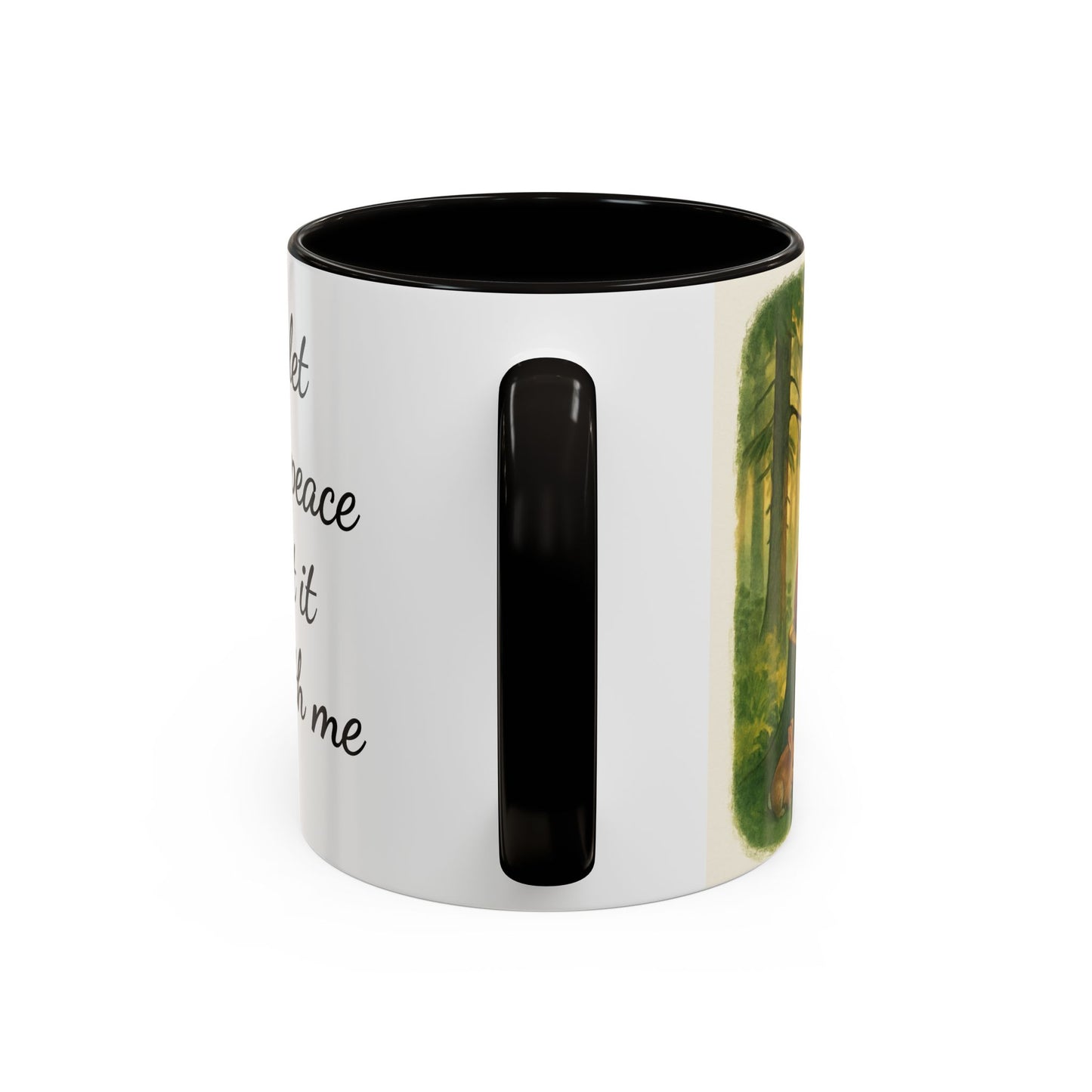 Inspirational Deer Mug — "Lord, let there be peace and let it begin with me"
