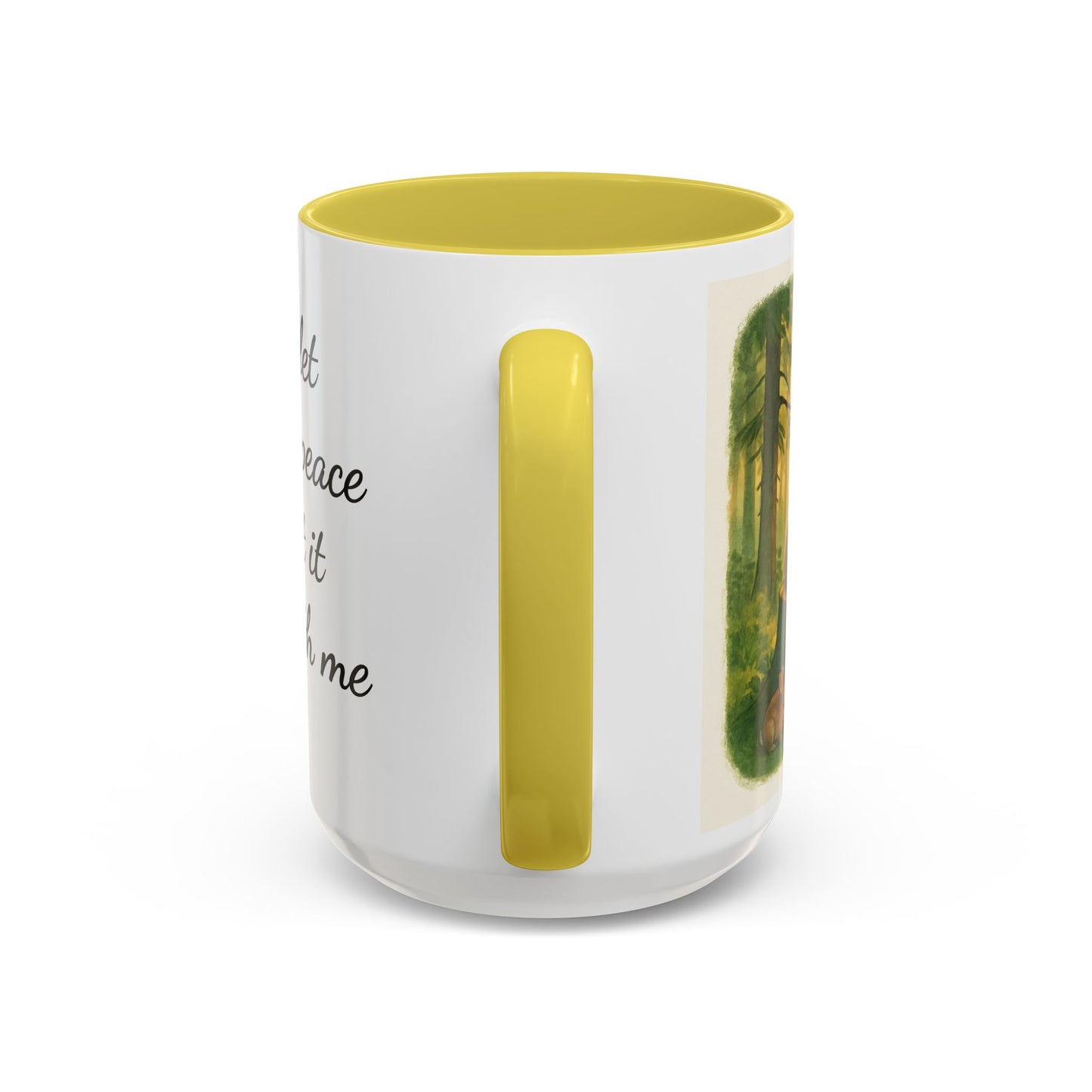 Inspirational Deer Mug — "Lord, let there be peace and let it begin with me"