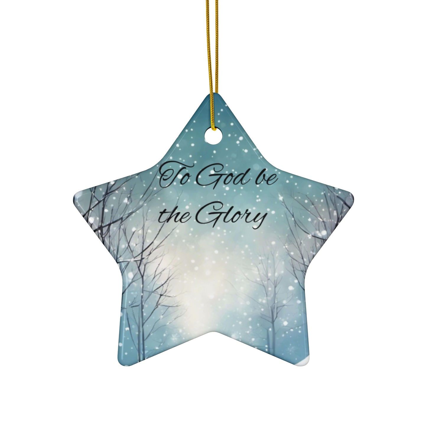 Ceramic Christmas Ornament Set, Beautiful Star Decoration for Holiday Gifting, Religious and Spiritual Home Decor, Meaningful Keepsake