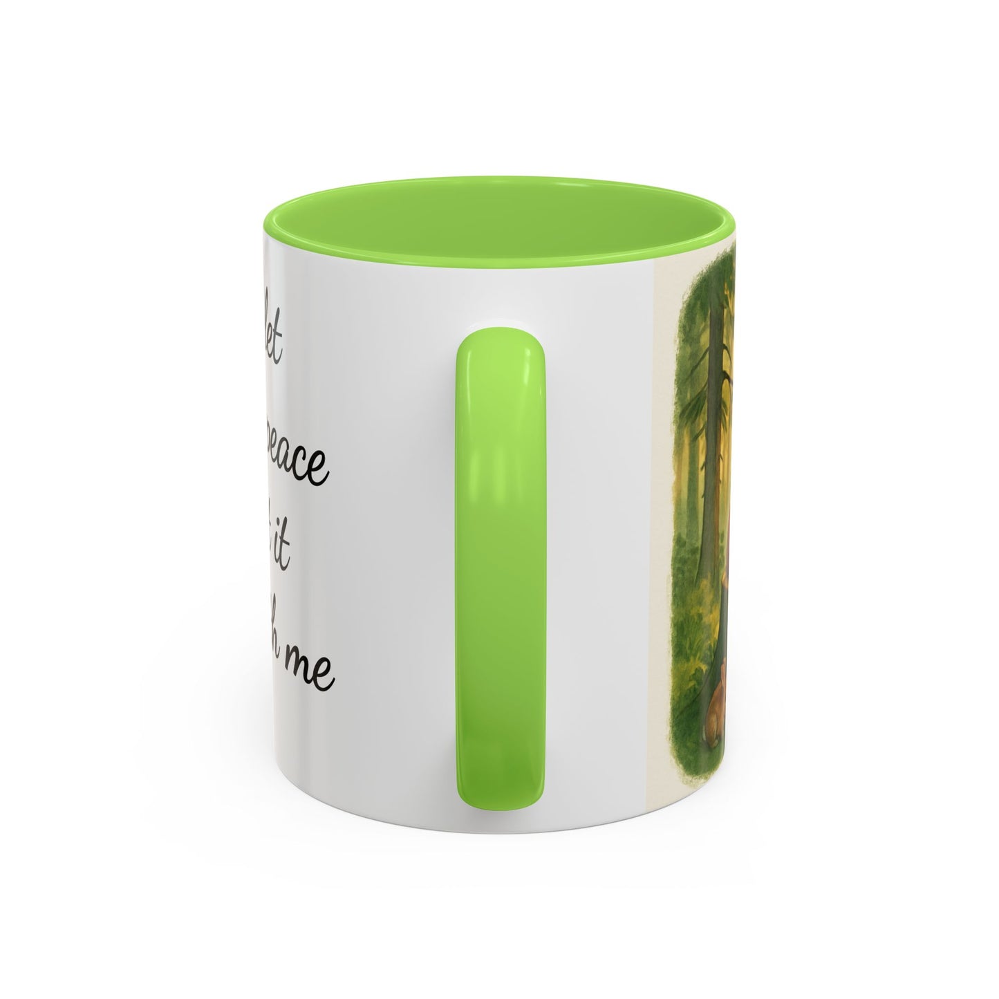 Inspirational Deer Mug — "Lord, let there be peace and let it begin with me"