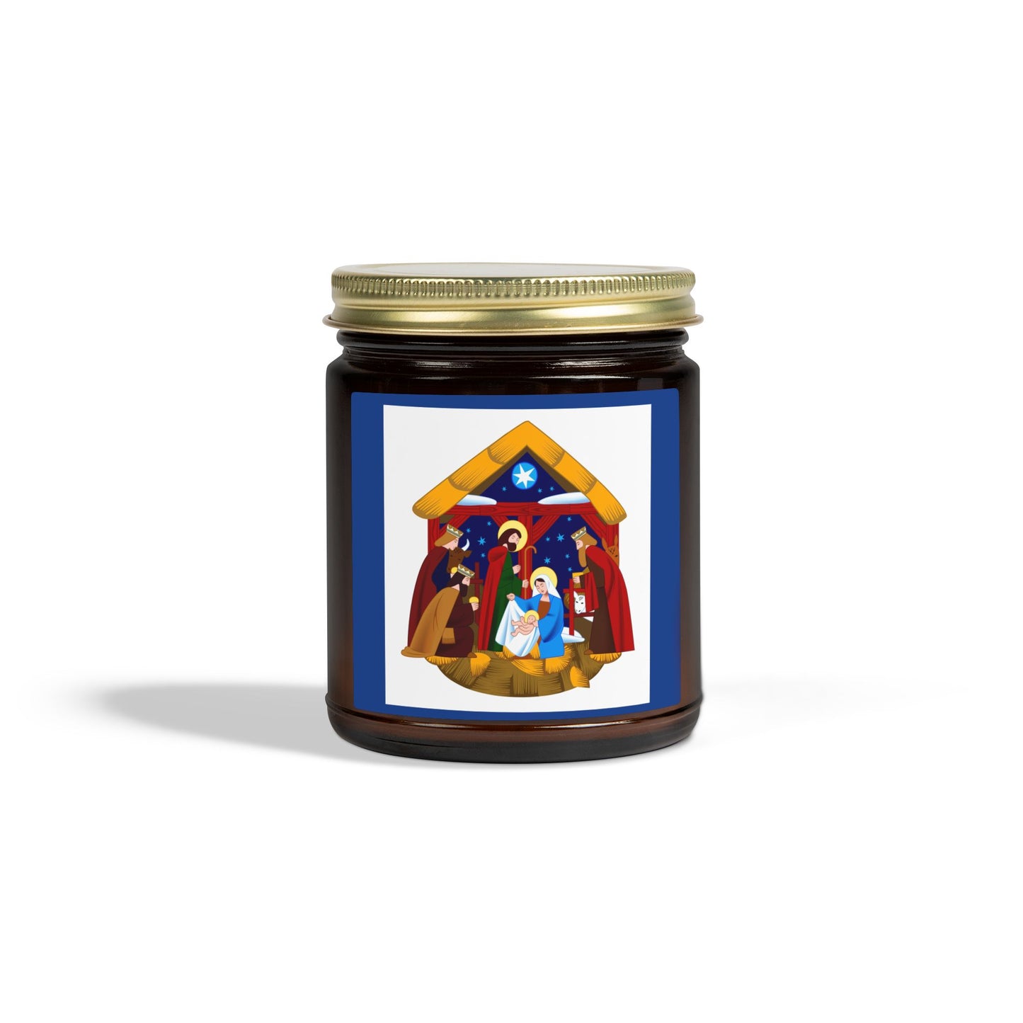Personalizable Nativity Scene Scented Candles, Cozy Home Decor, Holiday Gift, Aromatherapy, Christmas, Spiritual Healing, Unique Candles