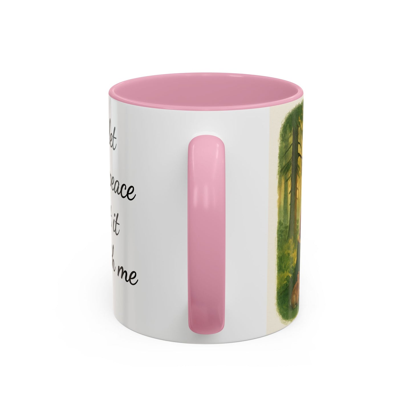 Inspirational Deer Mug — "Lord, let there be peace and let it begin with me"