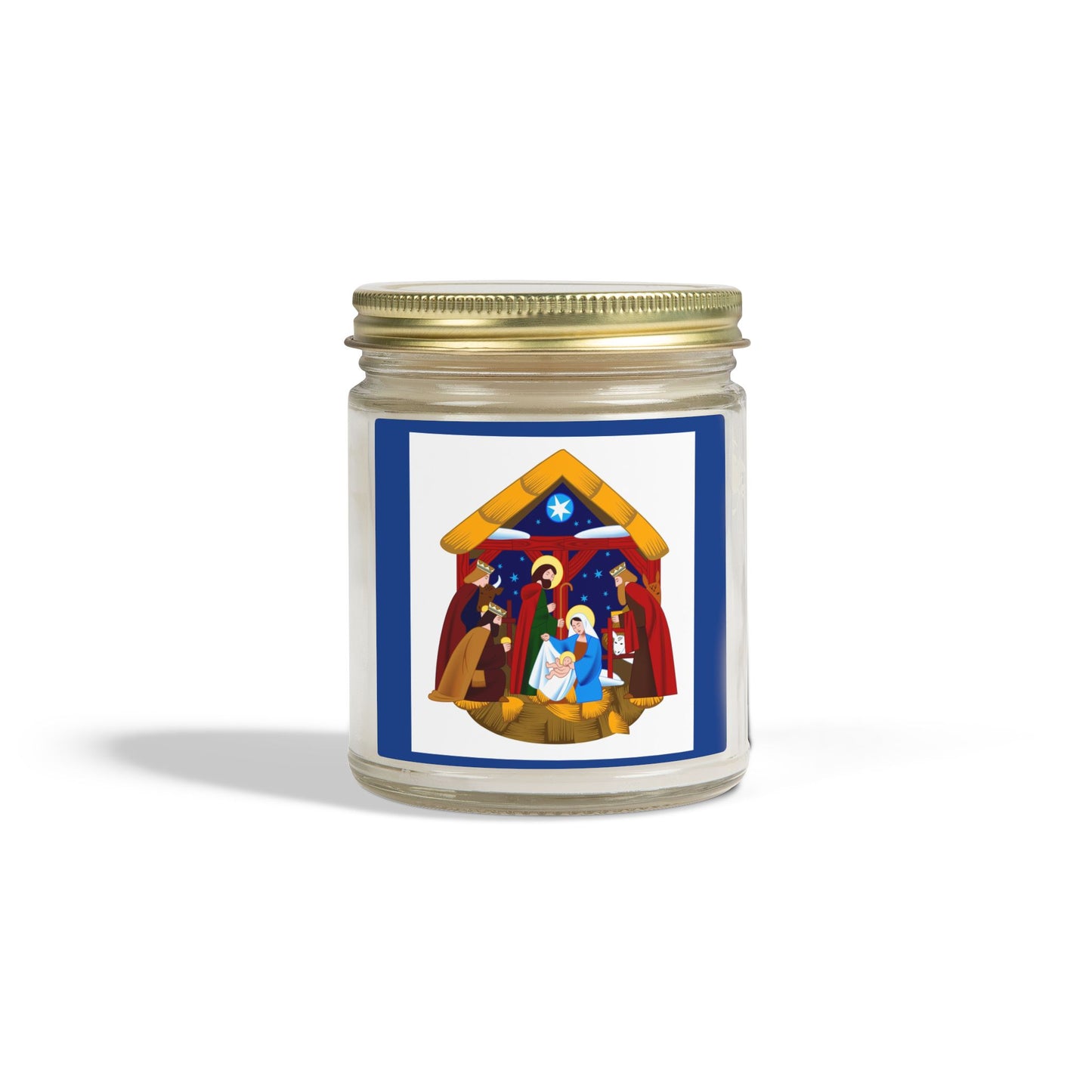Personalizable Nativity Scene Scented Candles, Cozy Home Decor, Holiday Gift, Aromatherapy, Christmas, Spiritual Healing, Unique Candles