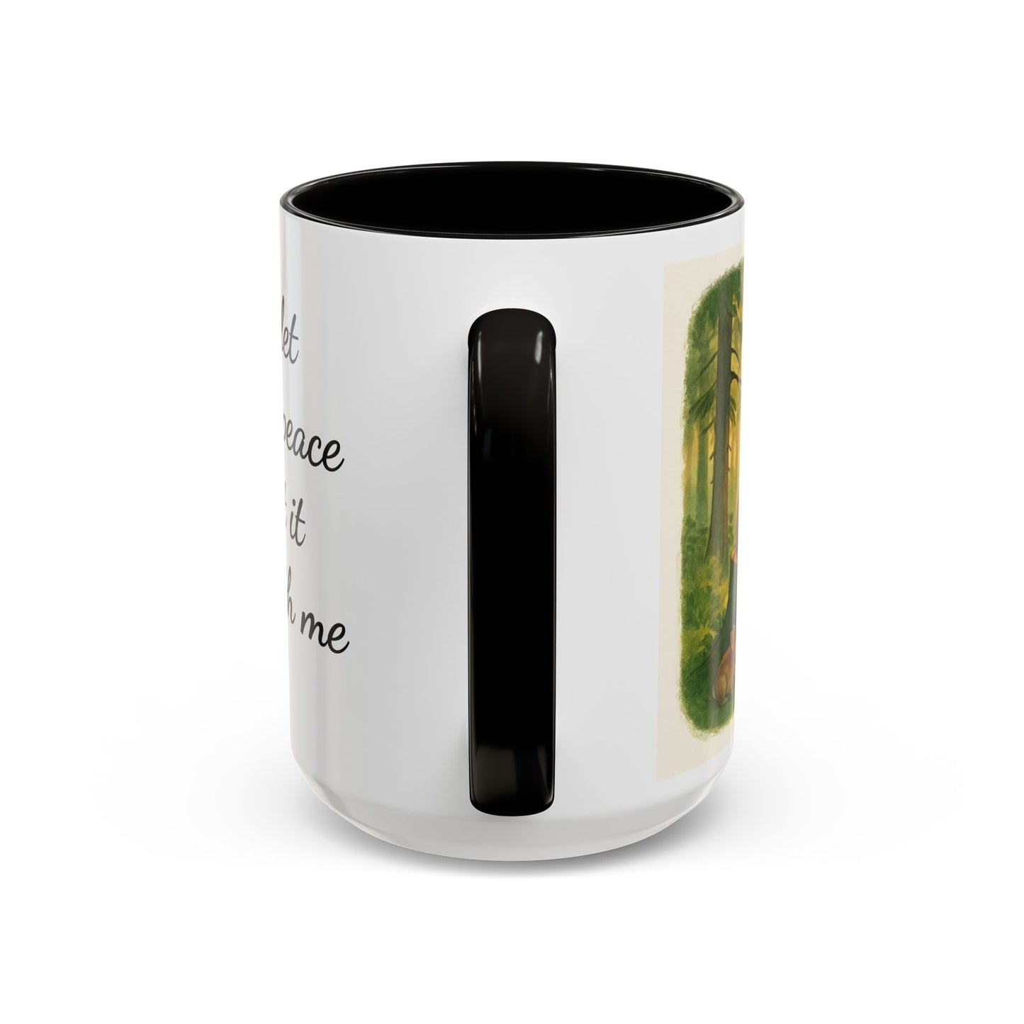 Inspirational Deer Mug — "Lord, let there be peace and let it begin with me"