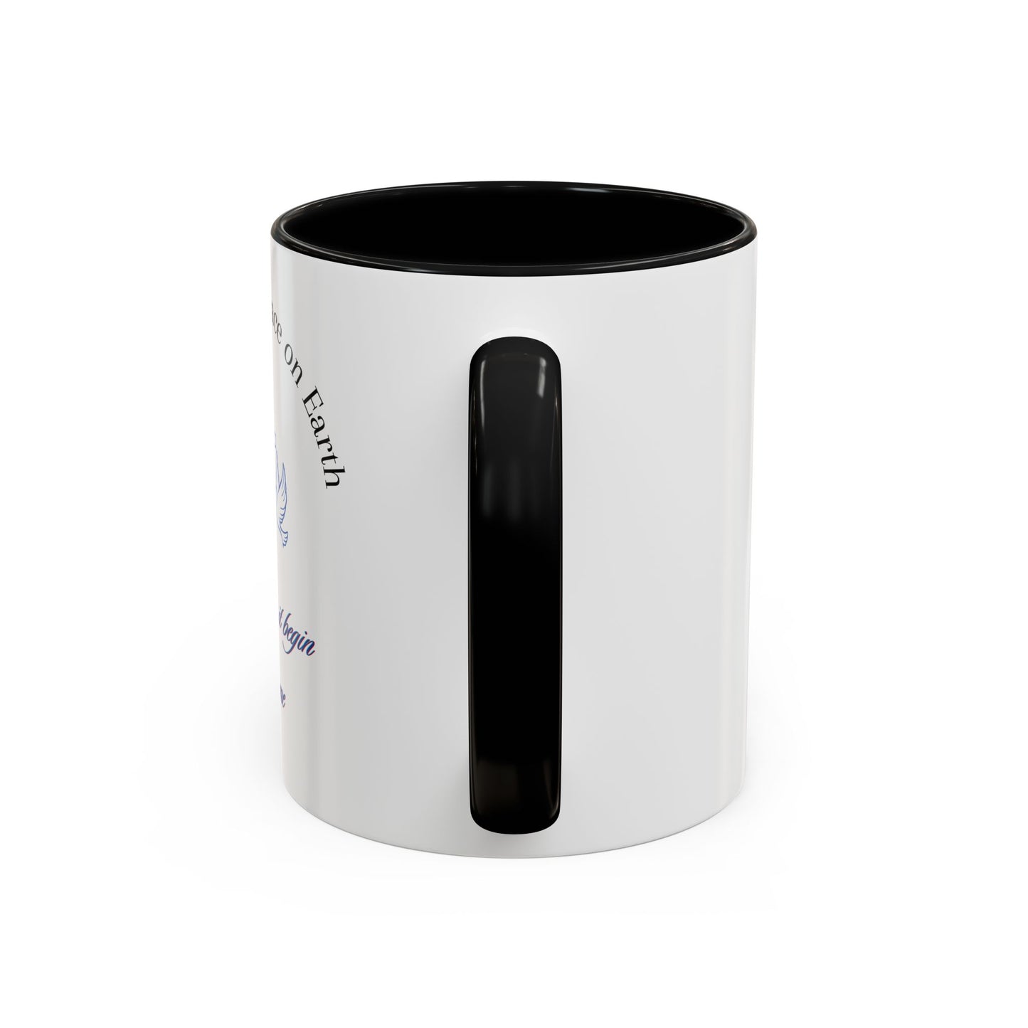 Inspirational, Reminding us of the need for Christ true peace Accent Coffee Mug, 11oz. Wonderful gift for self or a friend