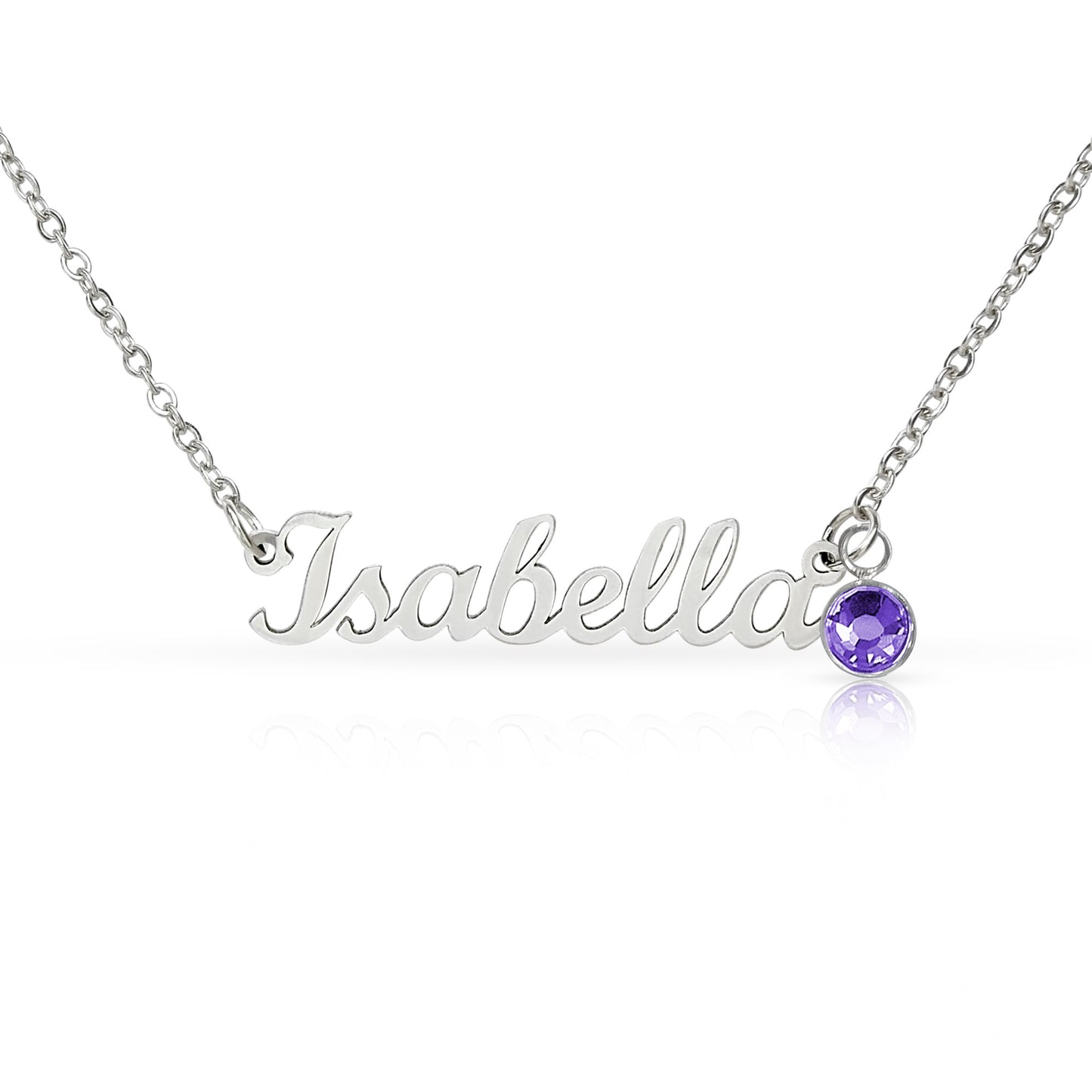 Her Name, Her Birthstone – Custom Name Necklace with Birthstone