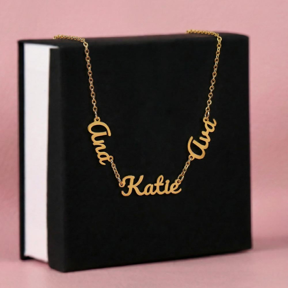 Our Names, Her Story – Multiple Name Necklace
