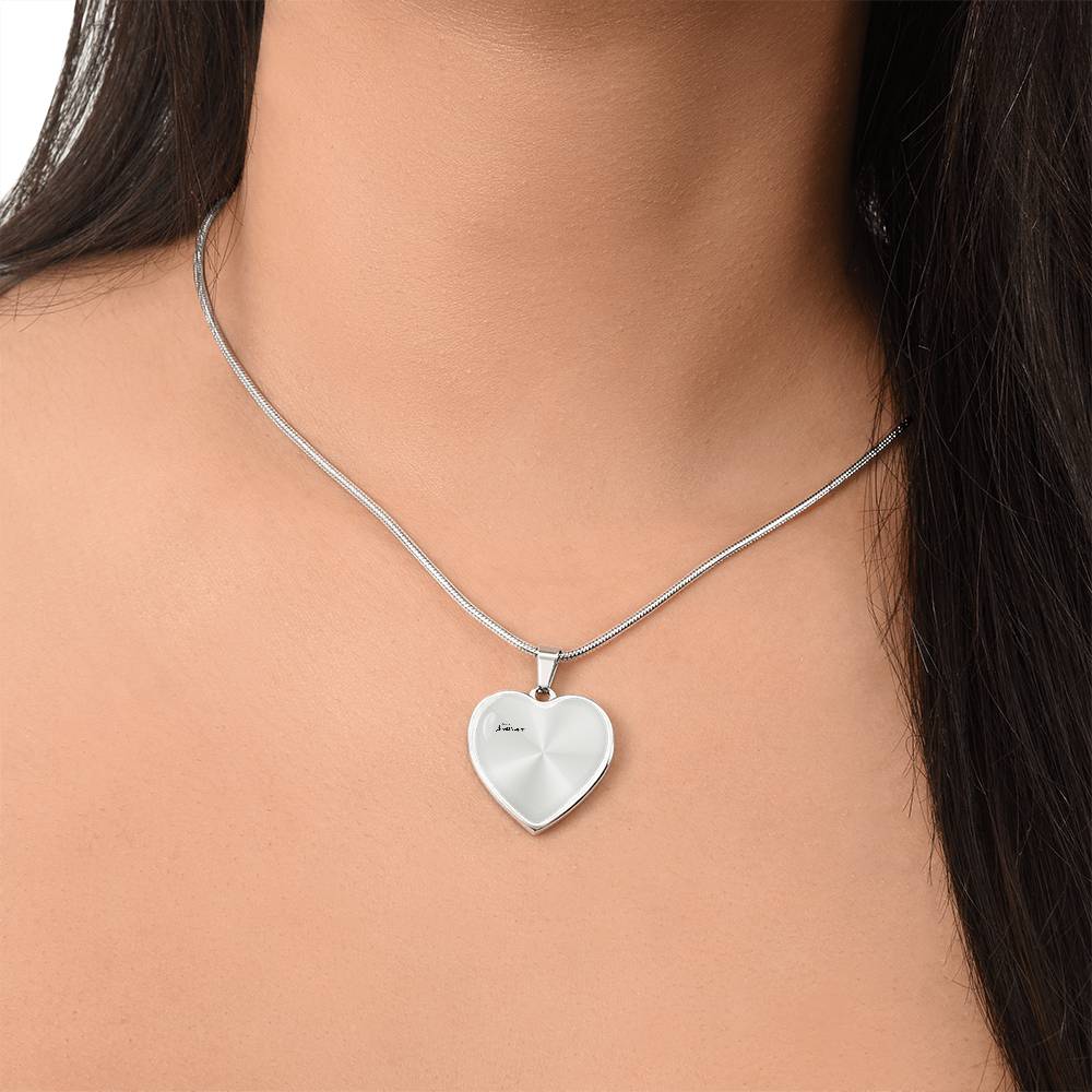 Heart of Our Story – Luxury Graphic Heart Necklace