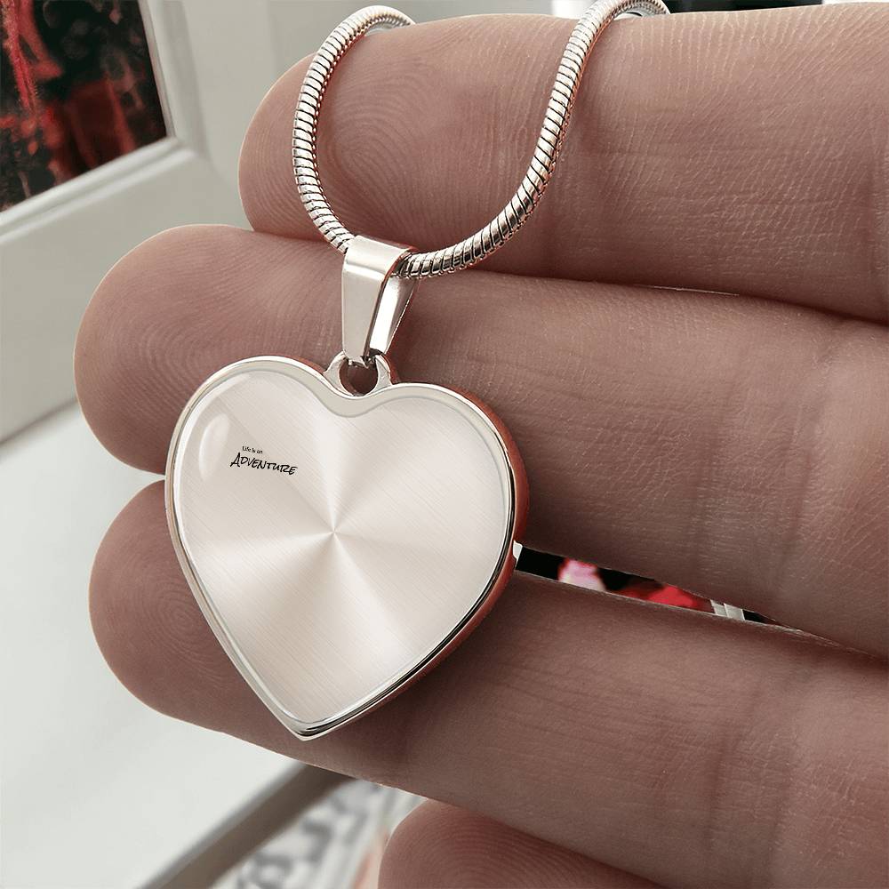 Heart of Our Story – Luxury Graphic Heart Necklace