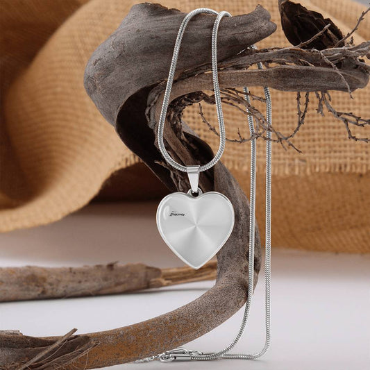Heart of Our Story – Luxury Graphic Heart Necklace