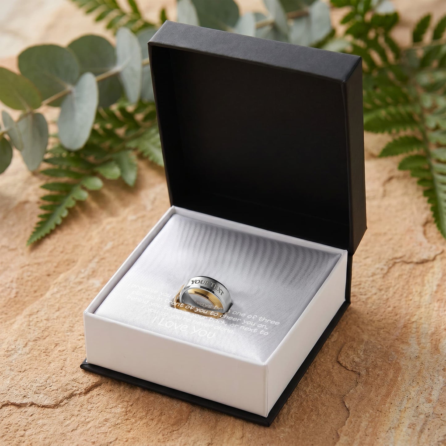 Forever on His Hand – Personalized Men's Engraved Ring