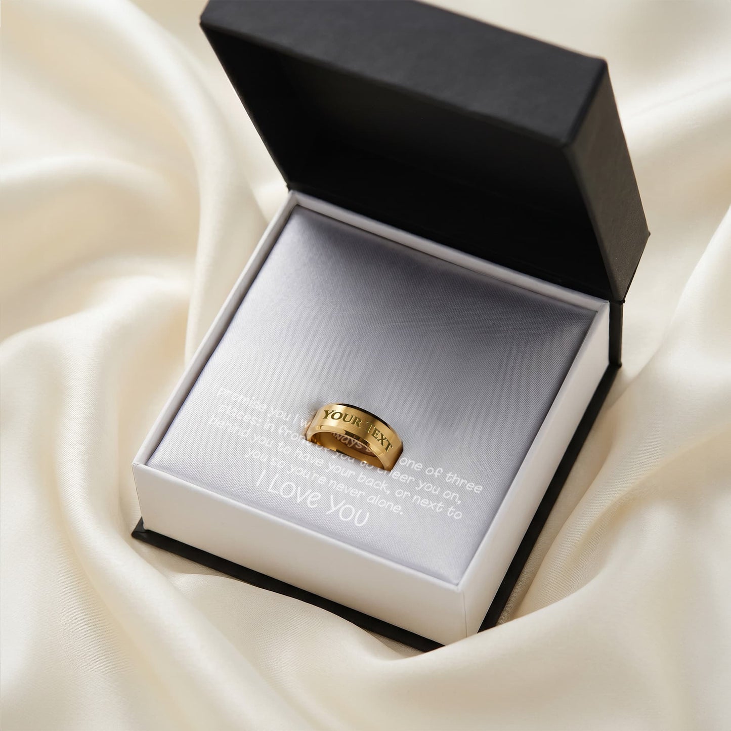 Forever on His Hand – Personalized Men's Engraved Ring