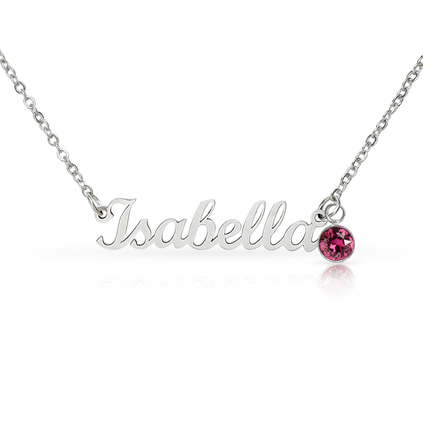 Born to Be Loved – Birthstone Name Necklace