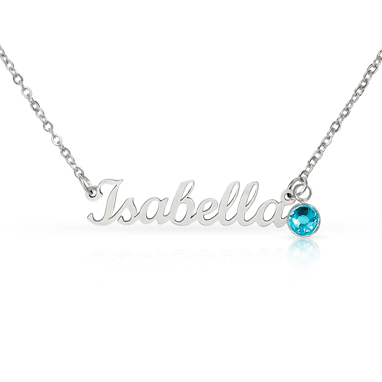 Born to Be Loved – Birthstone Name Necklace